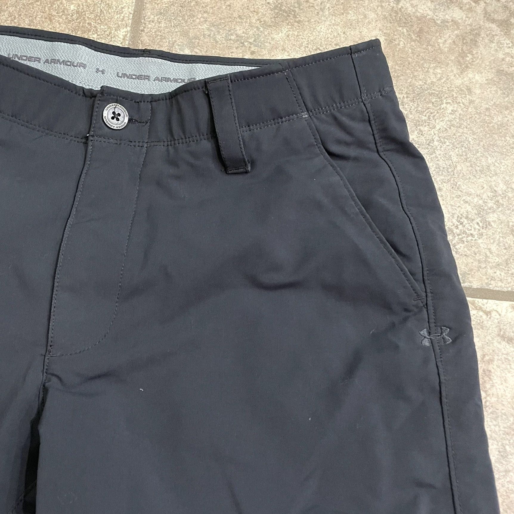 Vintage VINTAGE? Wait; no. Under Armour Nylon Blend Black Athletic Pants Men Regular 32x32 Inseam 32 Golf Style Mens Black Nylon Blend Athletic Pants Size US 32 / EU 48 - 2 Thumbnail