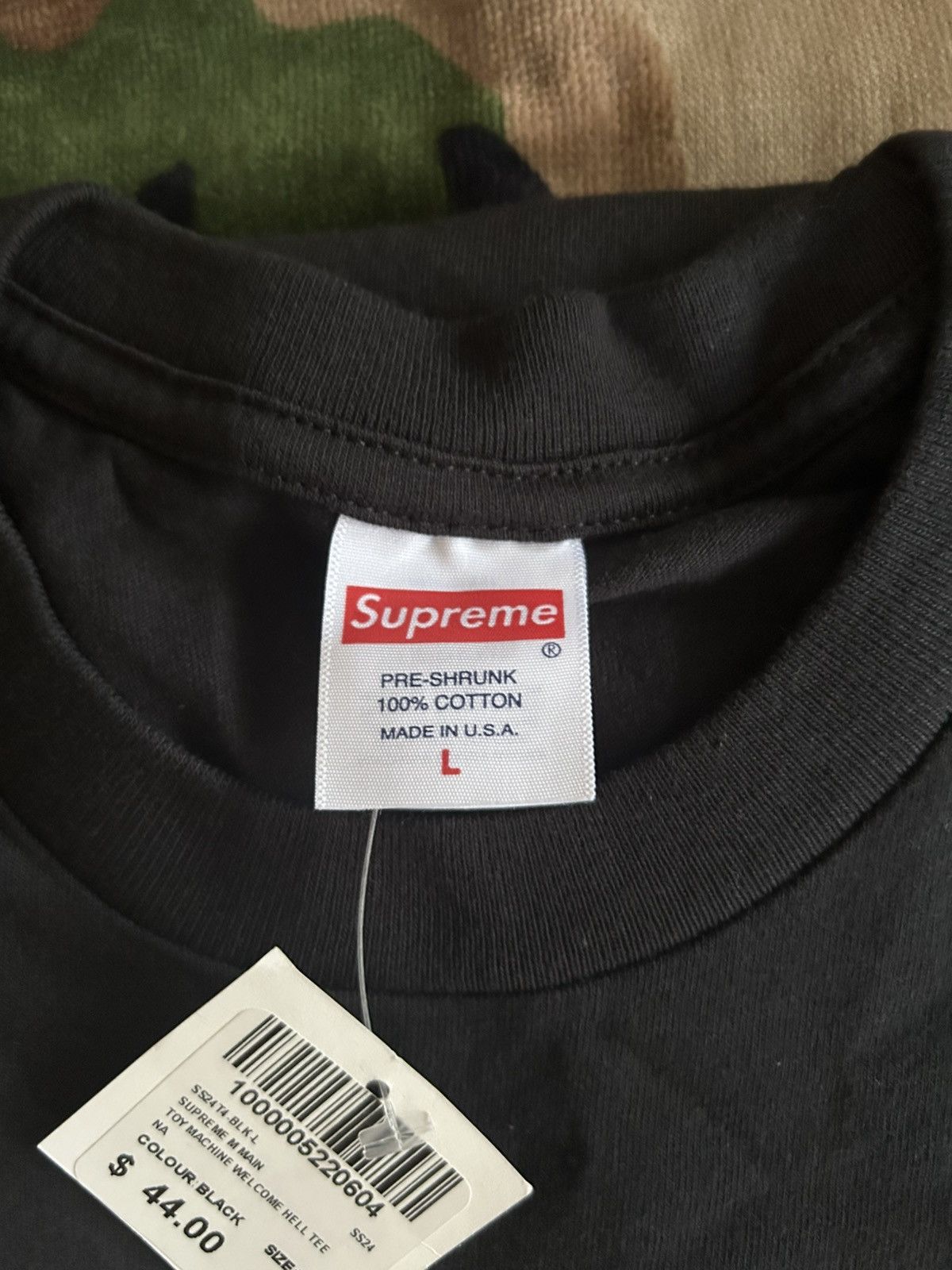 Supreme × Toy Machine Supreme Toy Machine Welcome To Hell Tee Black Large SS24 Size US L / EU 52-54 / 3 - 5 Thumbnail