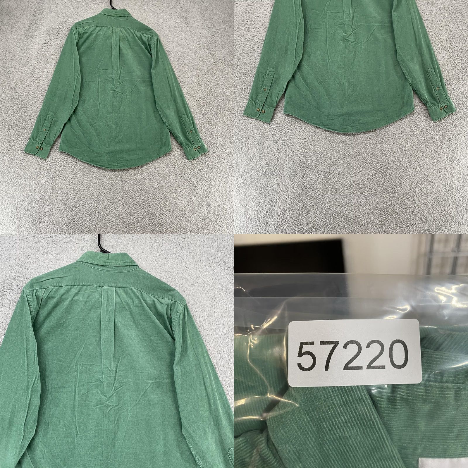Brooks Brothers Brooks Brothers Corduroy Shirt Mens M Green Cotton Long Sleeve Button Up Size US M / EU 48-50 / 2 - 8 Thumbnail