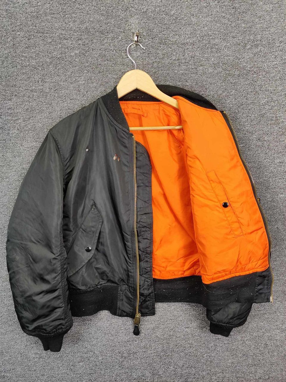 Alpha Industries Vintage Alpha Industries MA-1 Flight Bomber Jacket Size US S / EU 44-46 / 1 - 7 Thumbnail