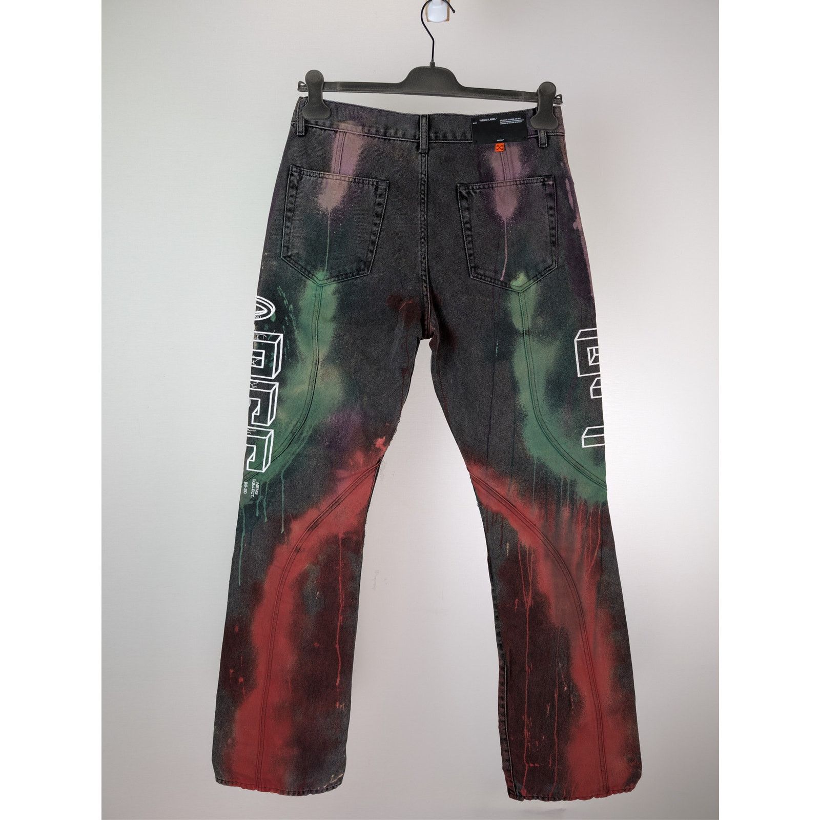 Off-White o1rshd1 Flared Jean in Multicolor Size US 32 / EU 48 - 18 Thumbnail