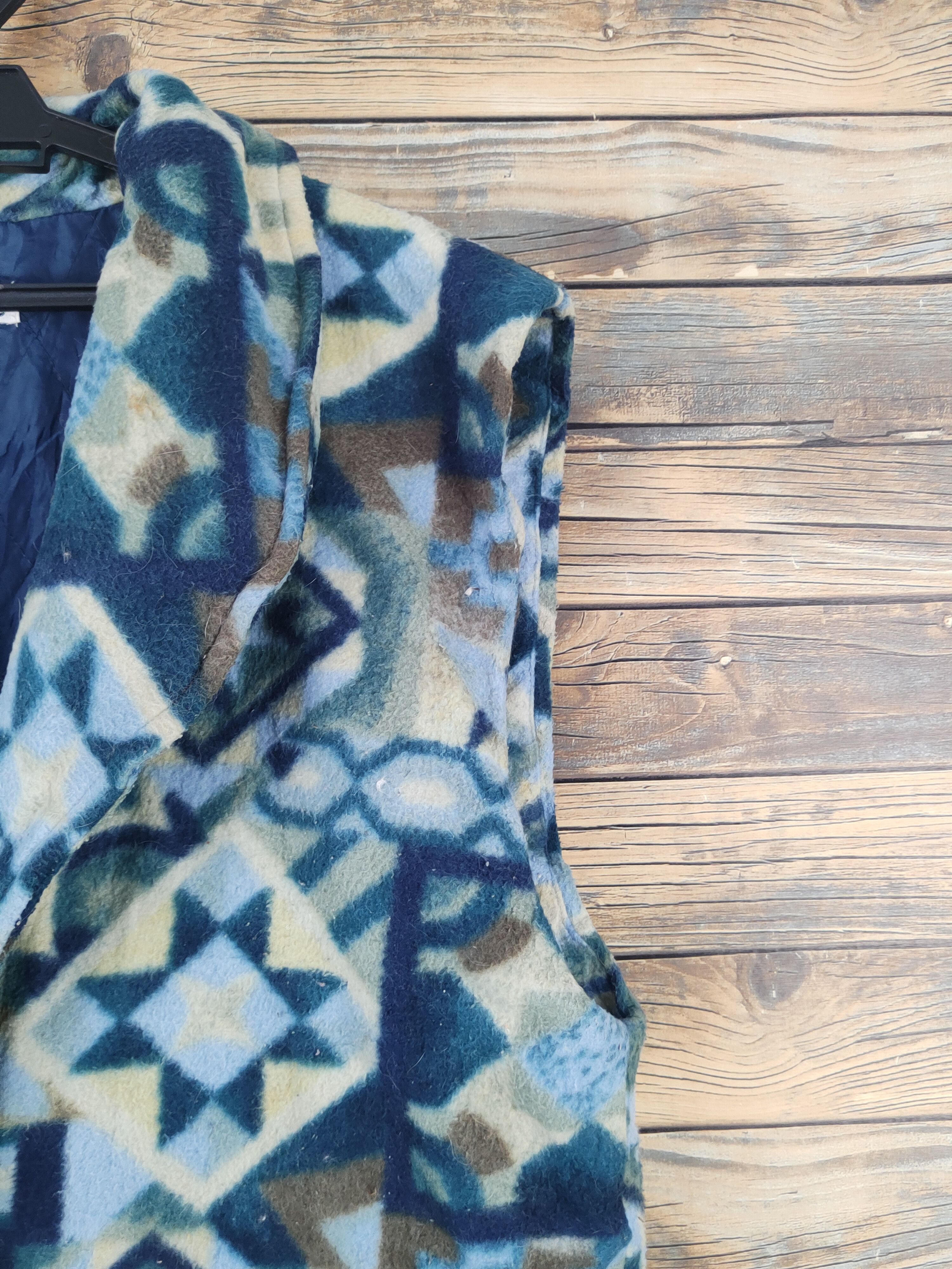Japanese Brand × Vintage Milky Way Blue Green Wool Vests Size US L / EU 52-54 / 3 - 7 Thumbnail