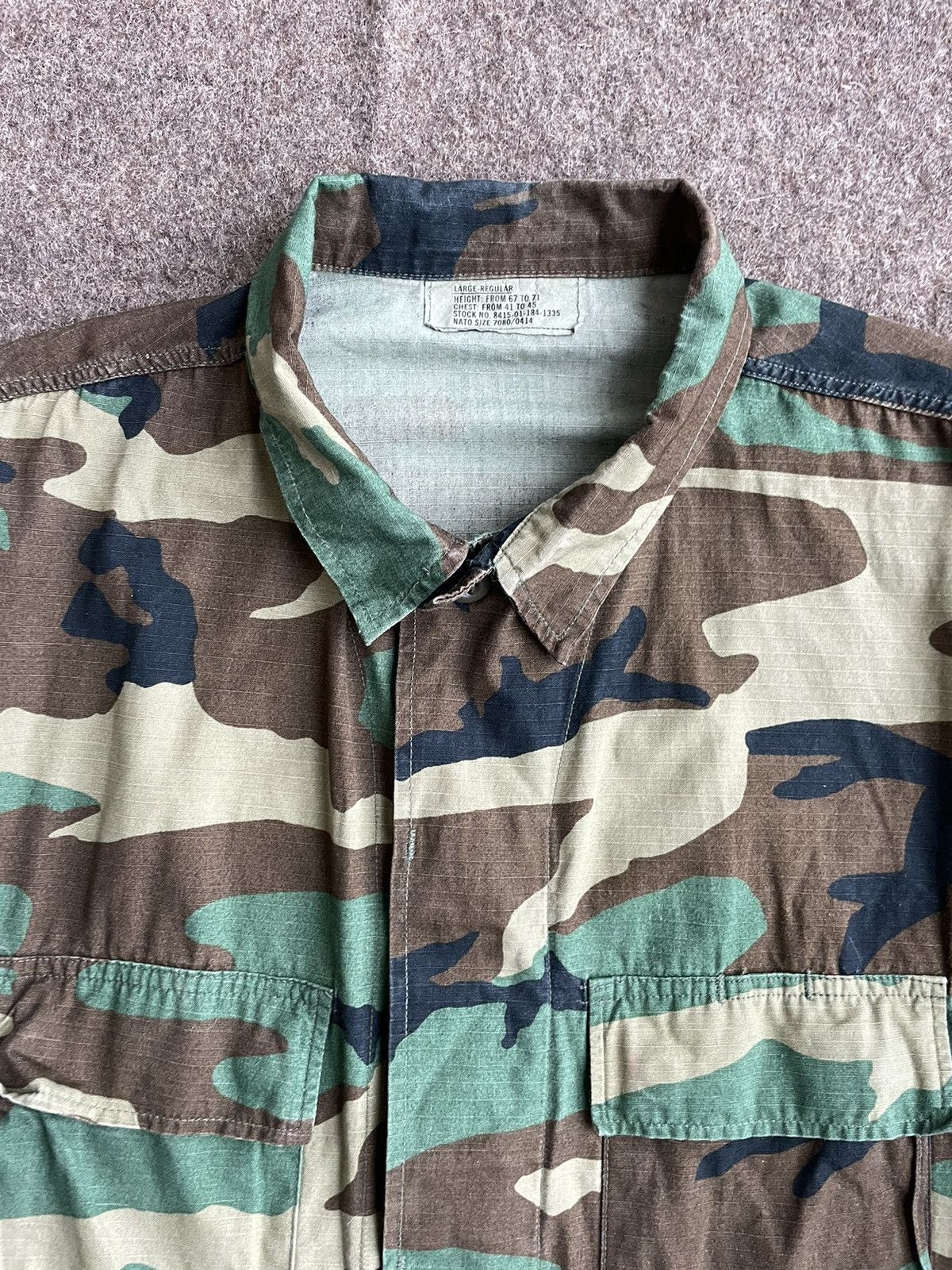 Other US Army Combat Hot Weather Woodland Coat Size US L / EU 52-54 / 3 - 3 Thumbnail