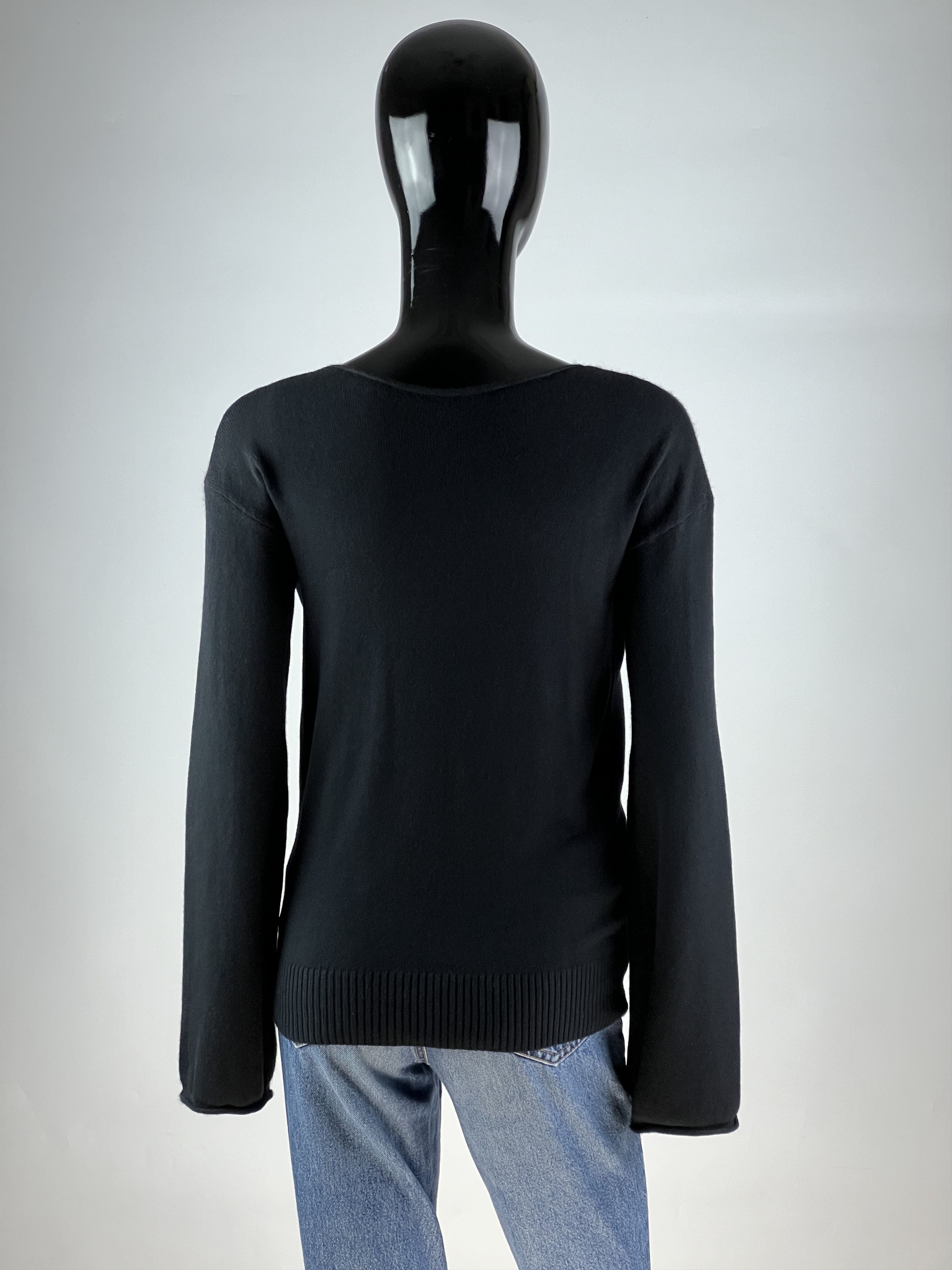 Joseph Joseph Black Silk and Cashmere Sweater Size S Size S / US 4 / IT 40 - 3 Thumbnail