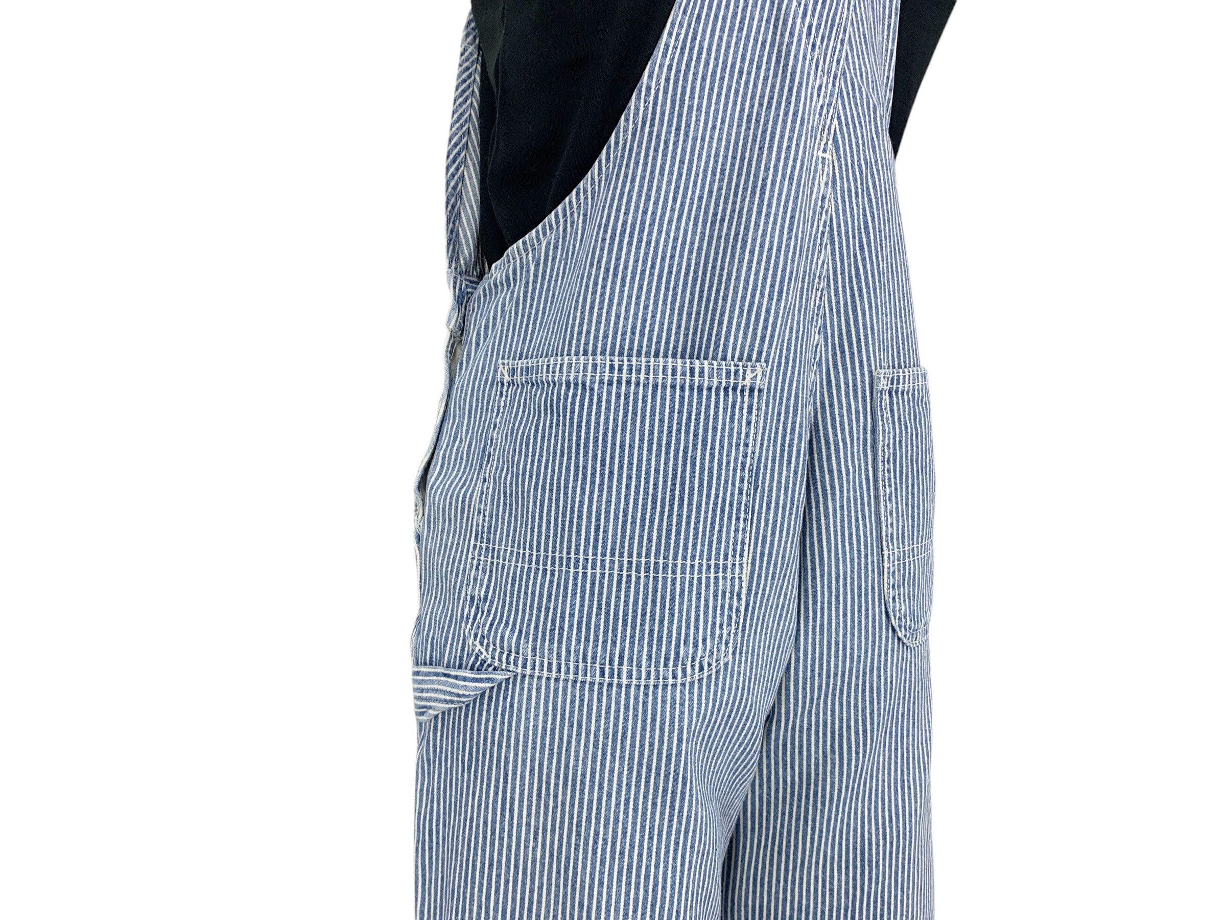 Vintage Bobson Carpenter Bib Overalls Hickory Stripes Size US 27 - 10 Thumbnail