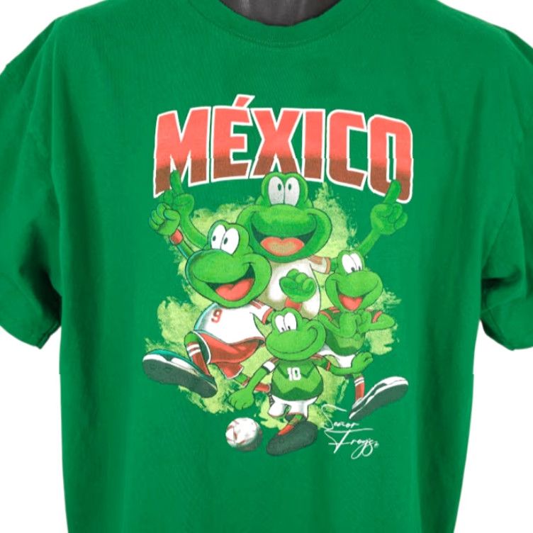 Vintage Senor Frogs Mexico T Shirt Mens XL Green Travel Destination Tee Shirt Size US XL / EU 56 / 4 - 2 Thumbnail