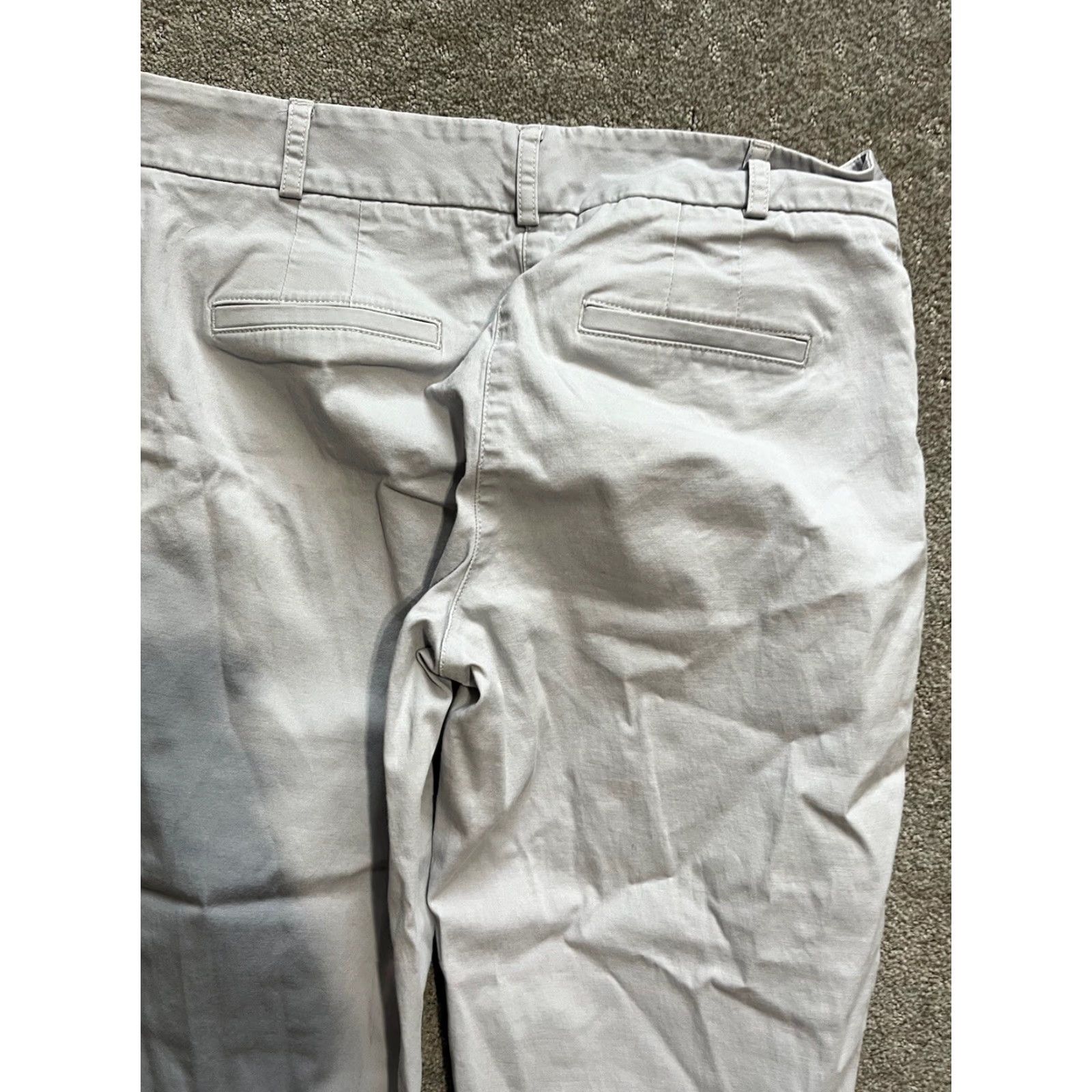 Talbots Talbots Capri Pants Womens Petite 6P Gray Cotton Spandex Size 28" / US 6 / IT 42 - 3 Thumbnail