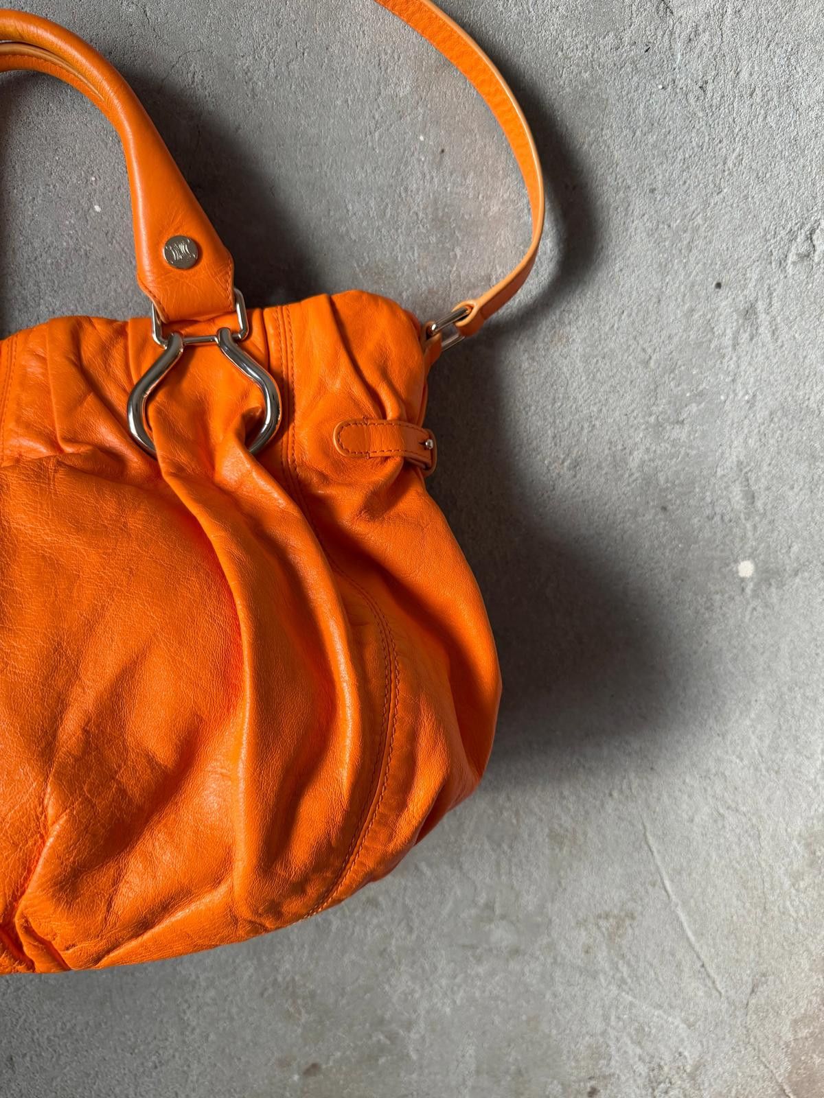 Celine Celine 2Way Leather Shoulder Bag Orange Size ONE SIZE - 4 Thumbnail