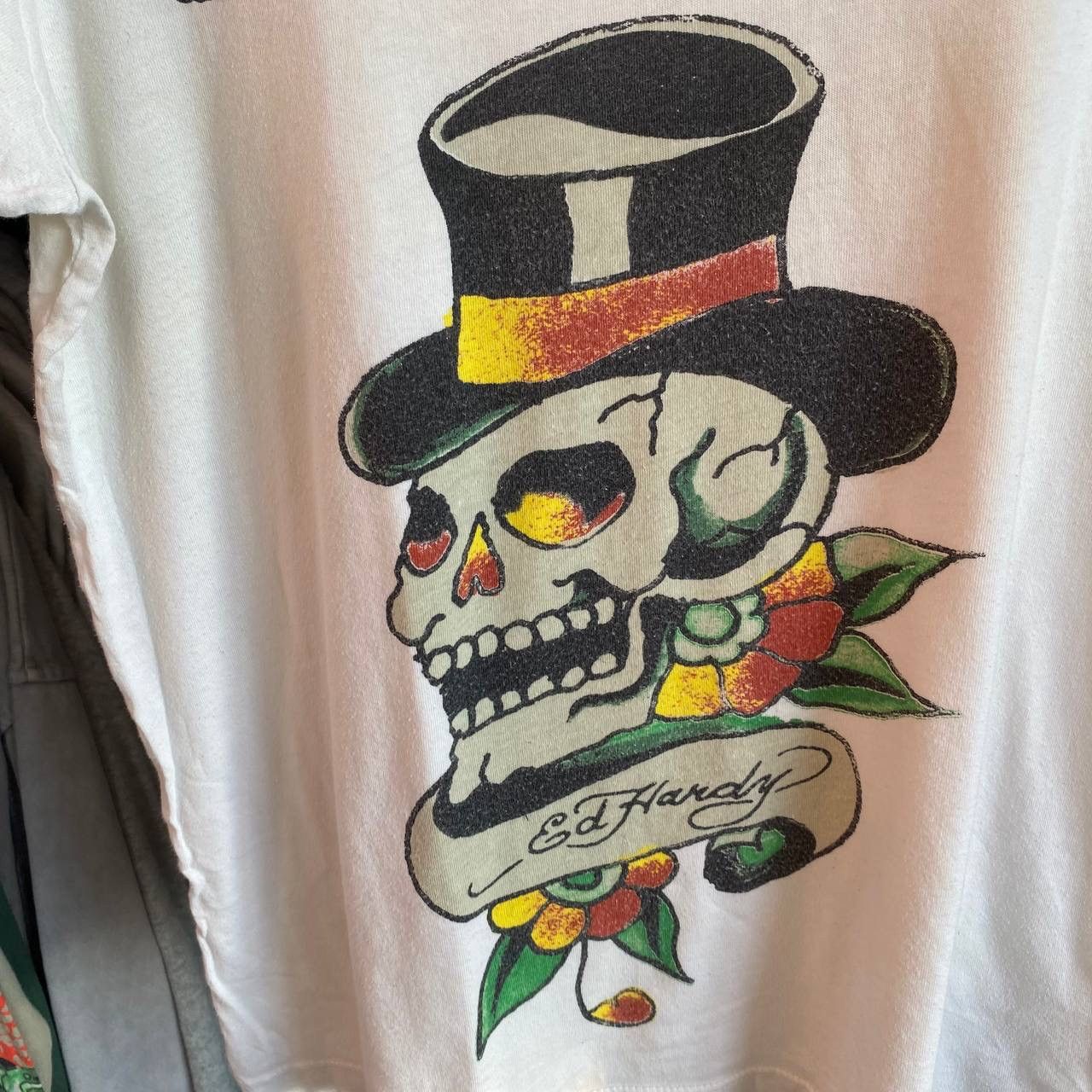 Christian Audigier × Ed Hardy × Japanese Brand Ed hardy by Christian Audigier big logo y2k Japanese tee Size S / US 4 / IT 40 - 4 Thumbnail