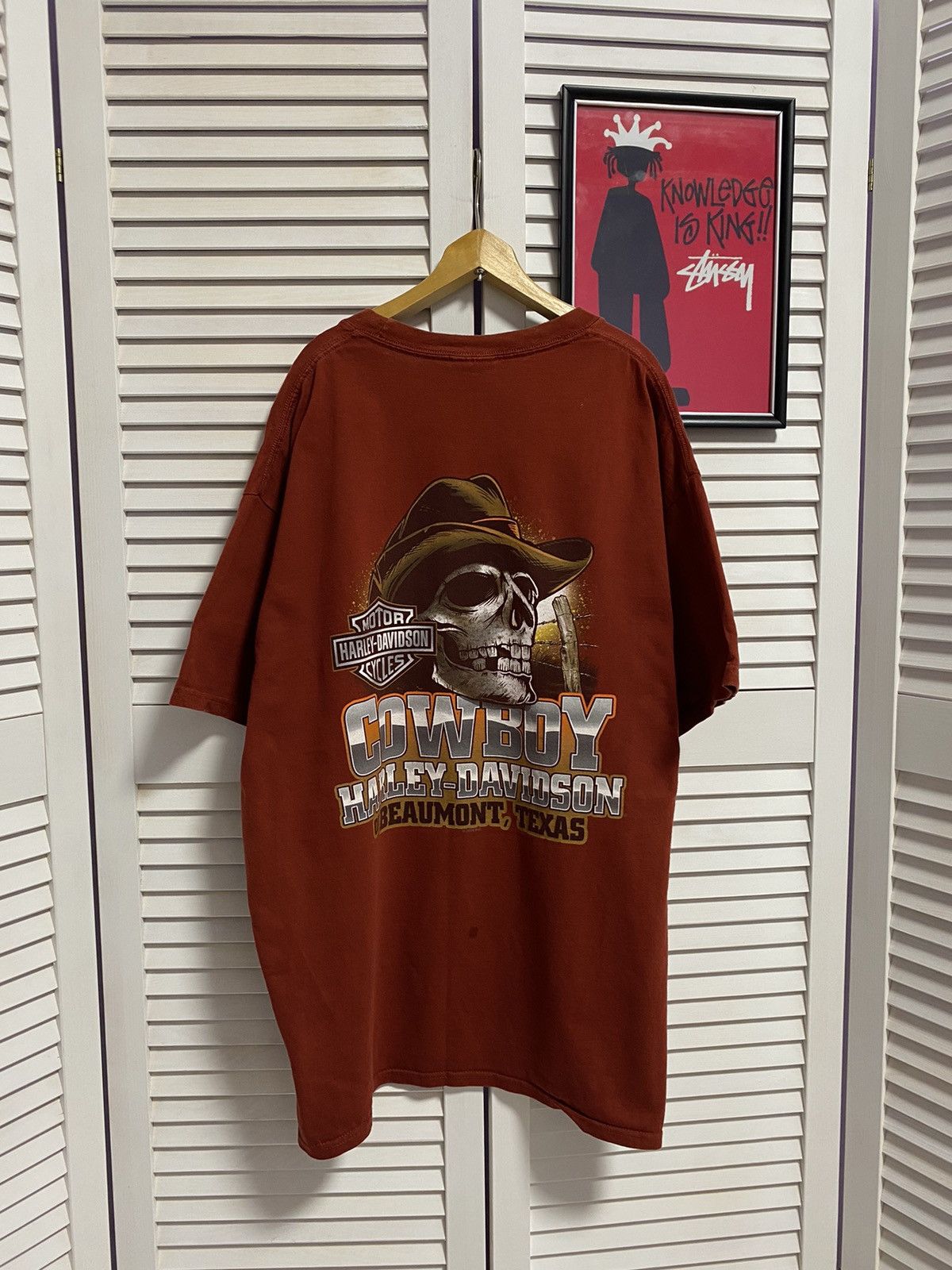 Harley Davidson Vintage T Shirt Tee Harley Davidson Cowboy Texas Tour Size US L / EU 52-54 / 3 - 1 Thumbnail