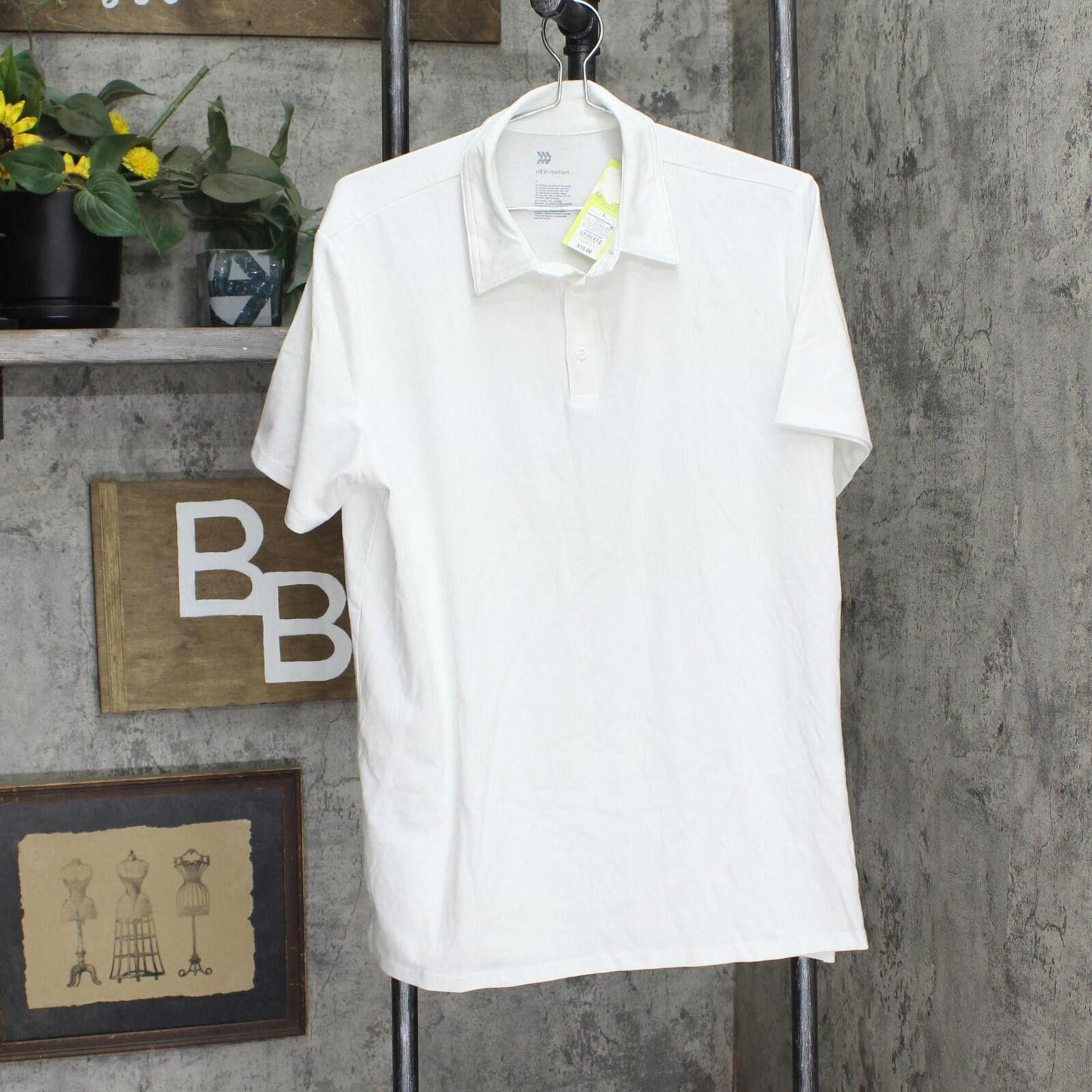 Designer All In Motion Men's Performance Polo Shirt 84692638 White L Size US L / EU 52-54 / 3 - 1 Thumbnail