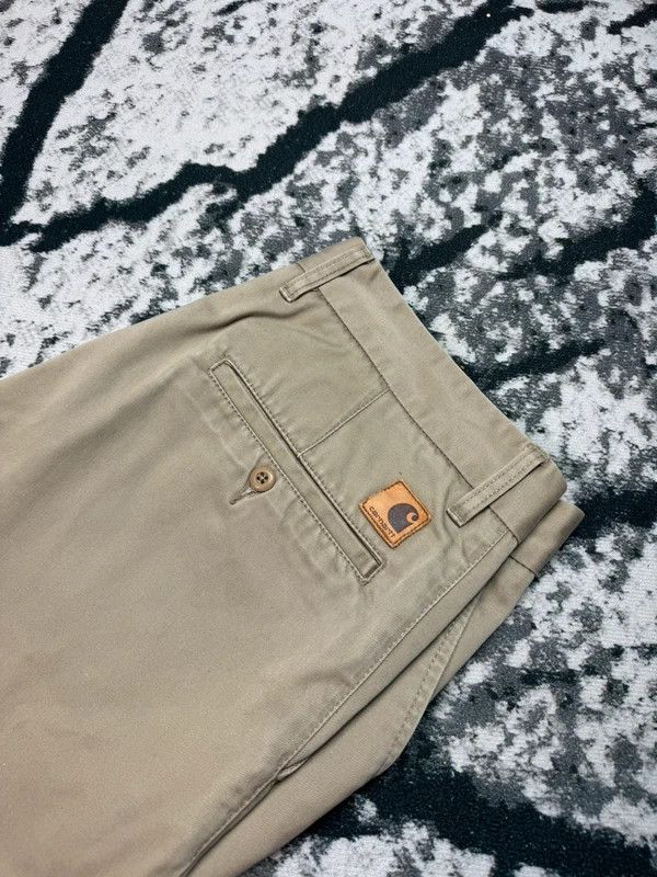 Carhartt Carhartt beige chino pants Johnson Pants beige 33 32 logo Size US 33 - 3 Thumbnail