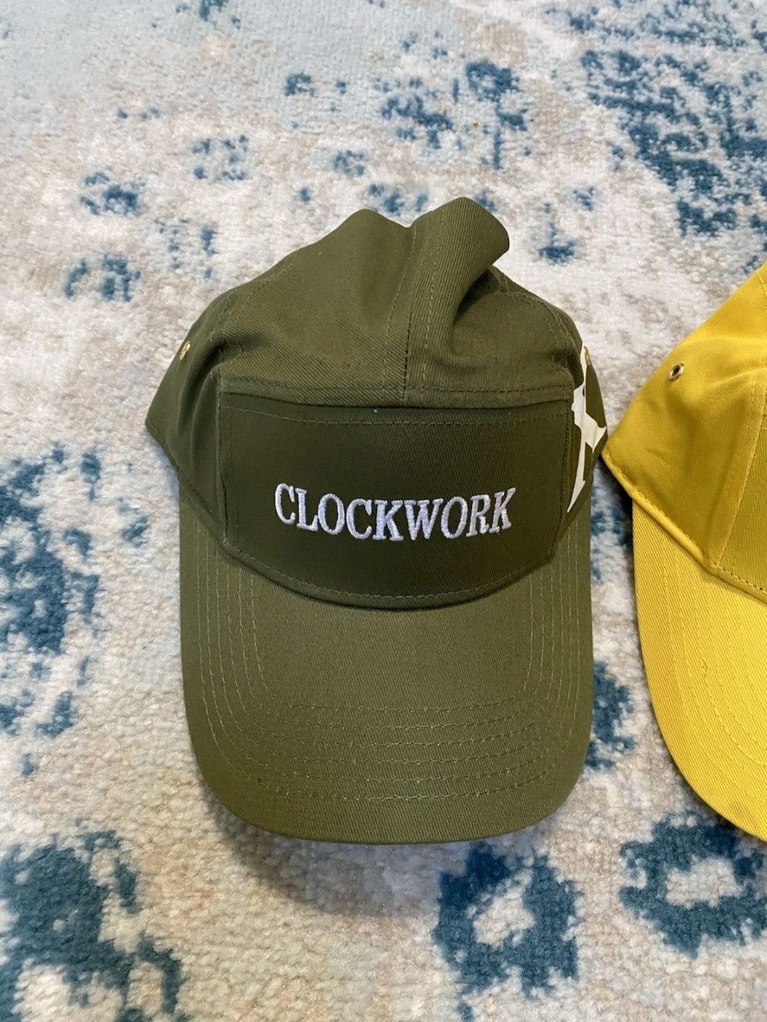 Other Clockwork NY 5 Panel Hat Yellow And Olive New Lot Of 2 Size ONE SIZE - 2 Thumbnail