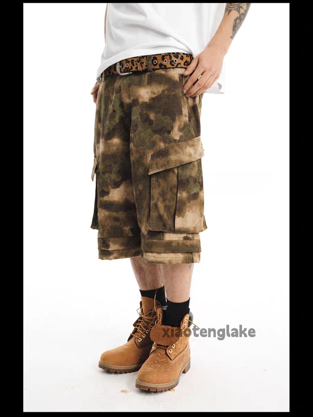 Designer × Japanese Brand × Vintage Utility outdoor workwear tie dye military camo pants Size US 34 / EU 50 - 8 Thumbnail