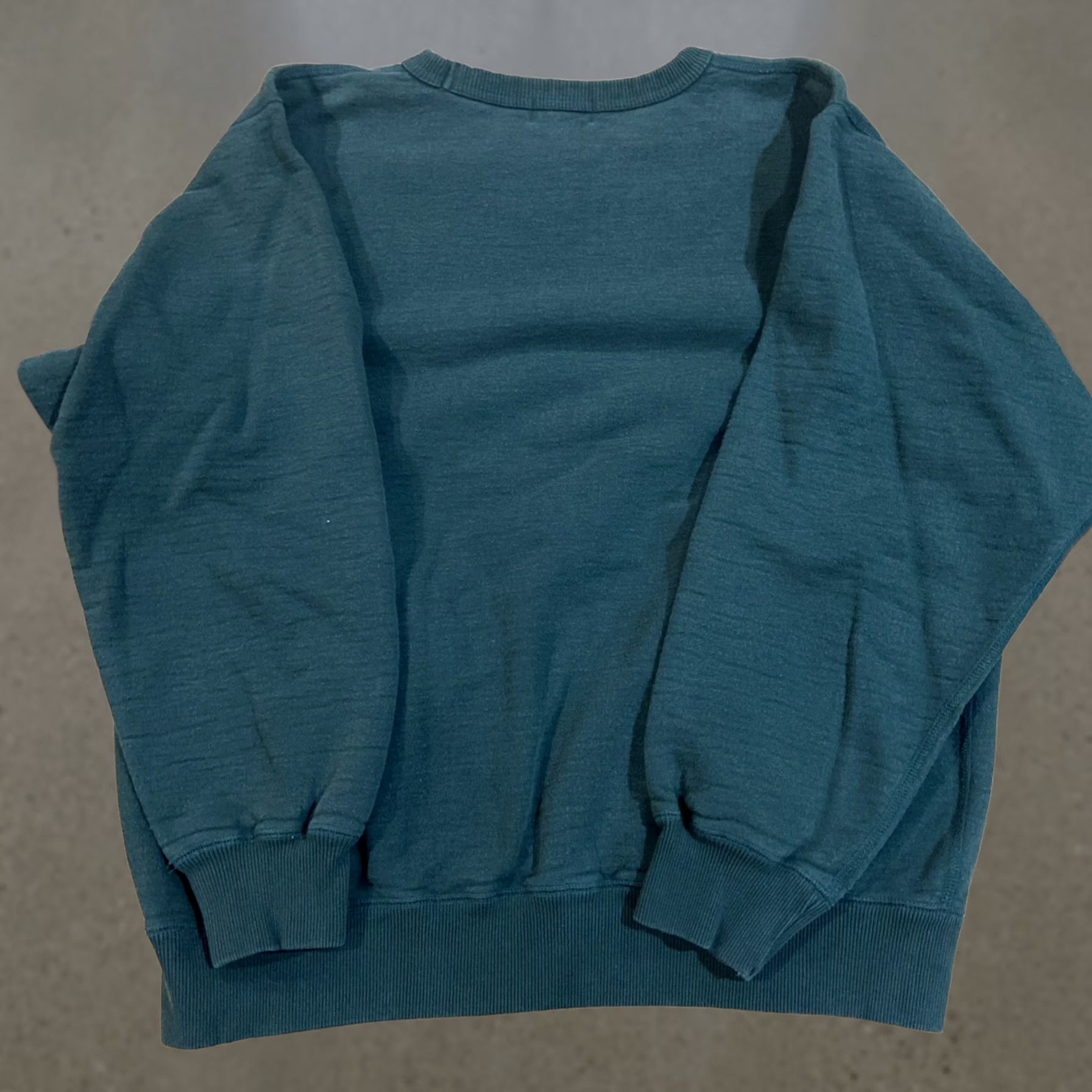 MILLY VINTAGE Cotton Mill Men's Sweater Pullover Size XL Green 100% Cotton Canada CA 19247 Long Sleeve Round Neck Size US XL / EU 56 / 4 - 1 Thumbnail