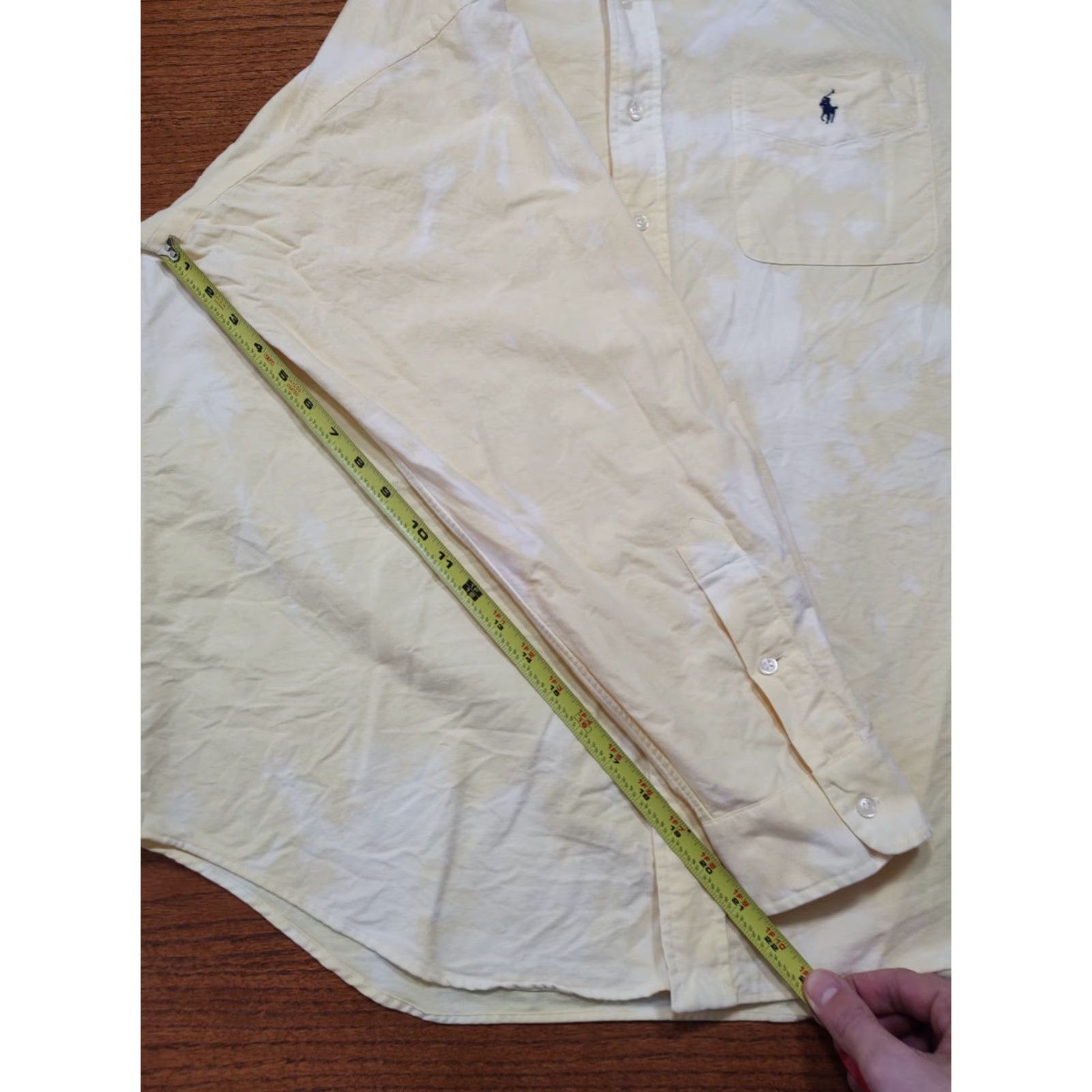 Ralph Lauren VINTAGE Polo Ralph Lauren Shirt Adult L Yellow Acid Wash Button Down Mens Size US L / EU 52-54 / 3 - 6 Thumbnail
