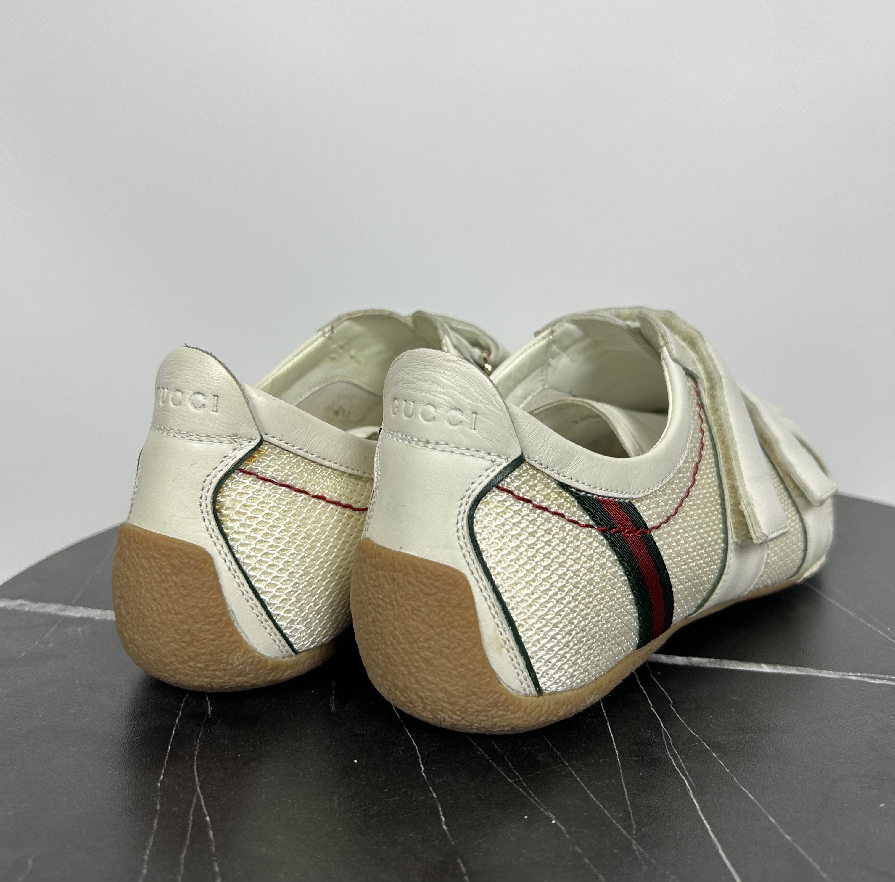 Gucci GUCCI Womens Sneakers Shoes Leather White Size 39 EUR Size US 7.5 / IT 37.5 - 5 Thumbnail