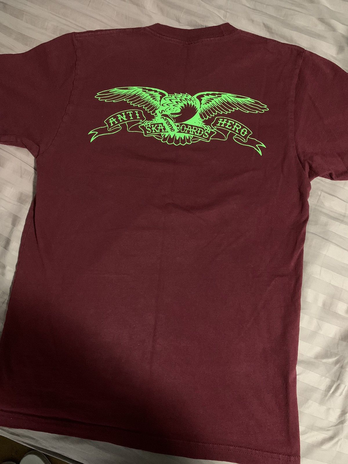 Antihero × Supreme SS16 Supreme Antihero Pocket Tee Burgandy Size US M / EU 48-50 / 2 - 2 Thumbnail