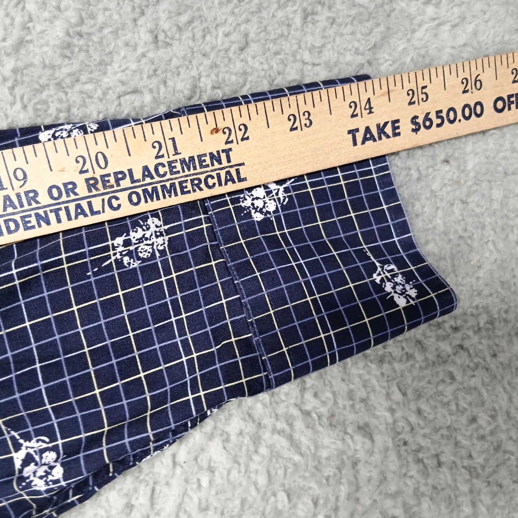 Ben Sherman Ben Sherman Black Label Shirt Mens XL Blue Check Long Sleeve Cotton Button Up Size US XL / EU 56 / 4 - 6 Thumbnail
