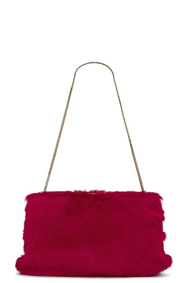 Saint Laurent Paris o1bcso1str1225 Size:OS/Ysl Bo Sl L Clutch W in Red Size ONE SIZE - 1 Thumbnail