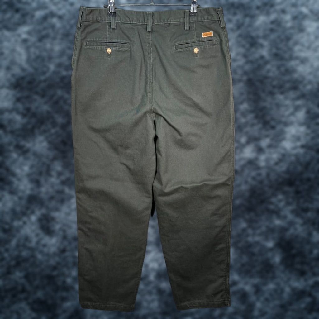 Carhartt Carhartt Mens Chino Pants Workwear 36x32 Relaxed Fit Green Cotton Canvas 5-Pocket Logo Pockets Straight Front Vintage No Size US 36 / EU 52 - 1 Thumbnail