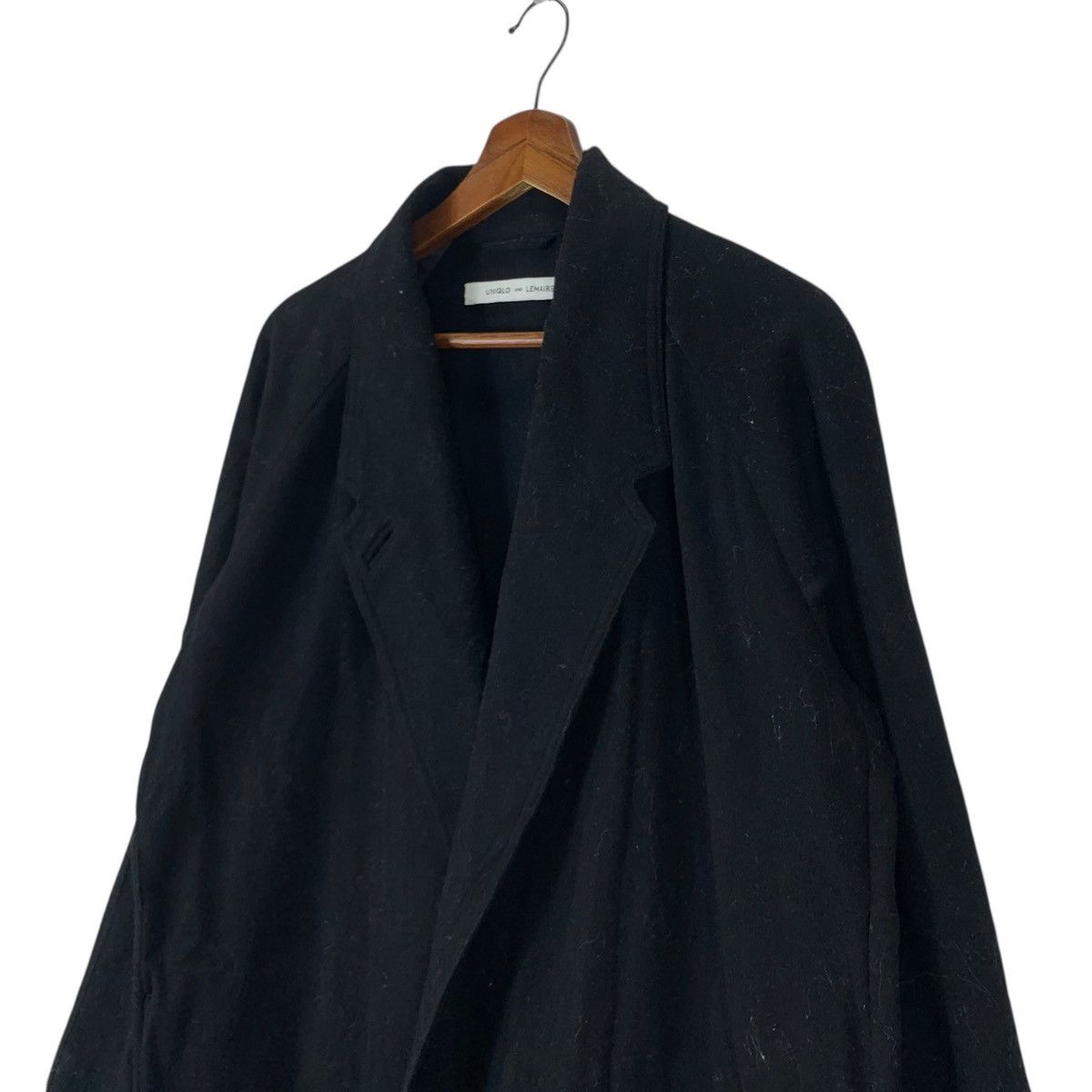 Lemaire × Uniqlo Vintage Uniqlo and Lemaire Black Long Coat Size US L / EU 52-54 / 3 - 4 Thumbnail