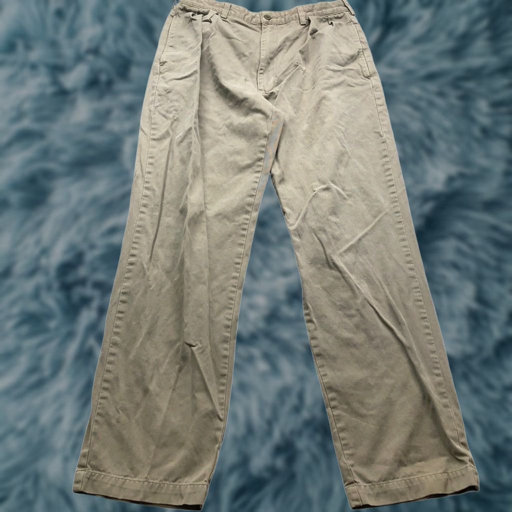 Polo Ralph Lauren Polo Ralph Lauren Chino Pants Mens 32X30 Khaki Twill Dress Pockets Brown Twill Regular Fit Casual Belt Logo Pocket N/A Size US XS / EU 42 / 0 - 1 Thumbnail