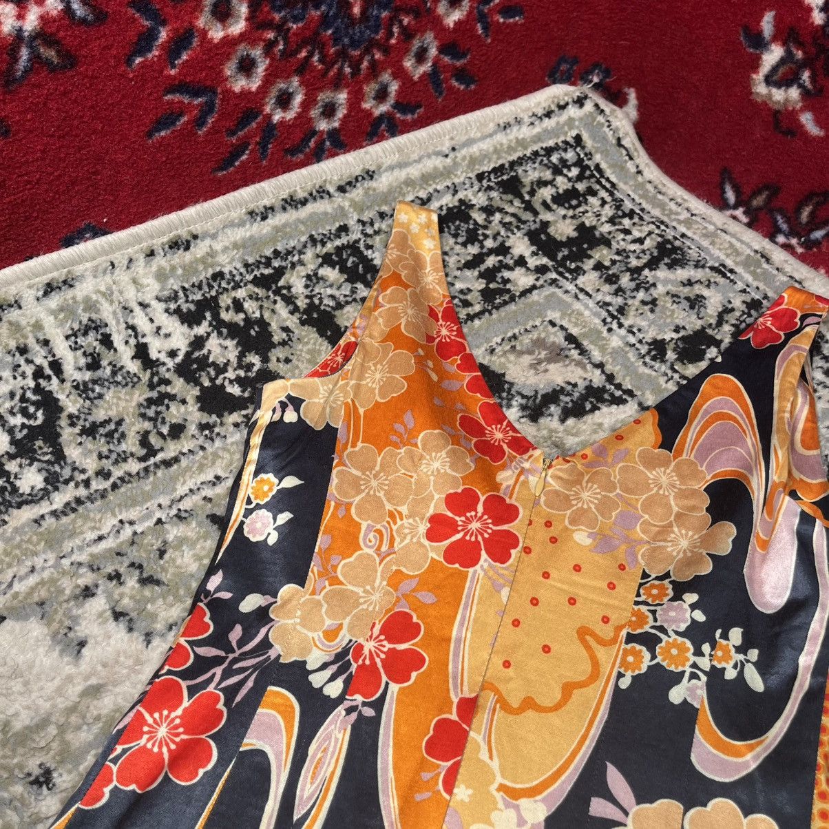 Dolce & Gabbana Dolce & Gabbana Dress 2000s Archive Y2K Floral Kimono Satin Size M / US 6-8 / IT 42-44 - 10 Thumbnail