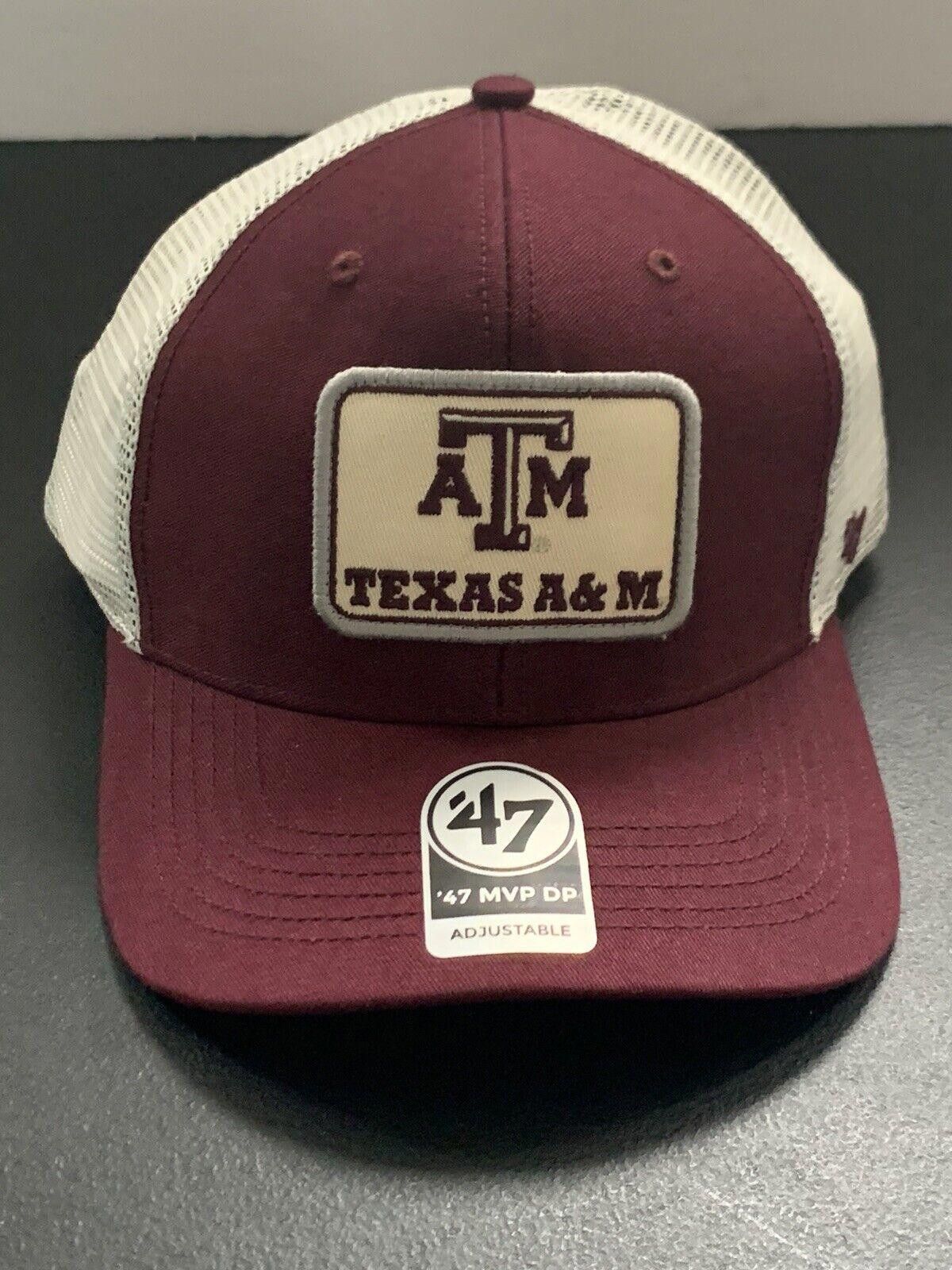 47 Brand NEW Texas A&M Aggies Snapback Cap Mesh Back Hat ‘47 Brand Size ONE SIZE - 1 Thumbnail
