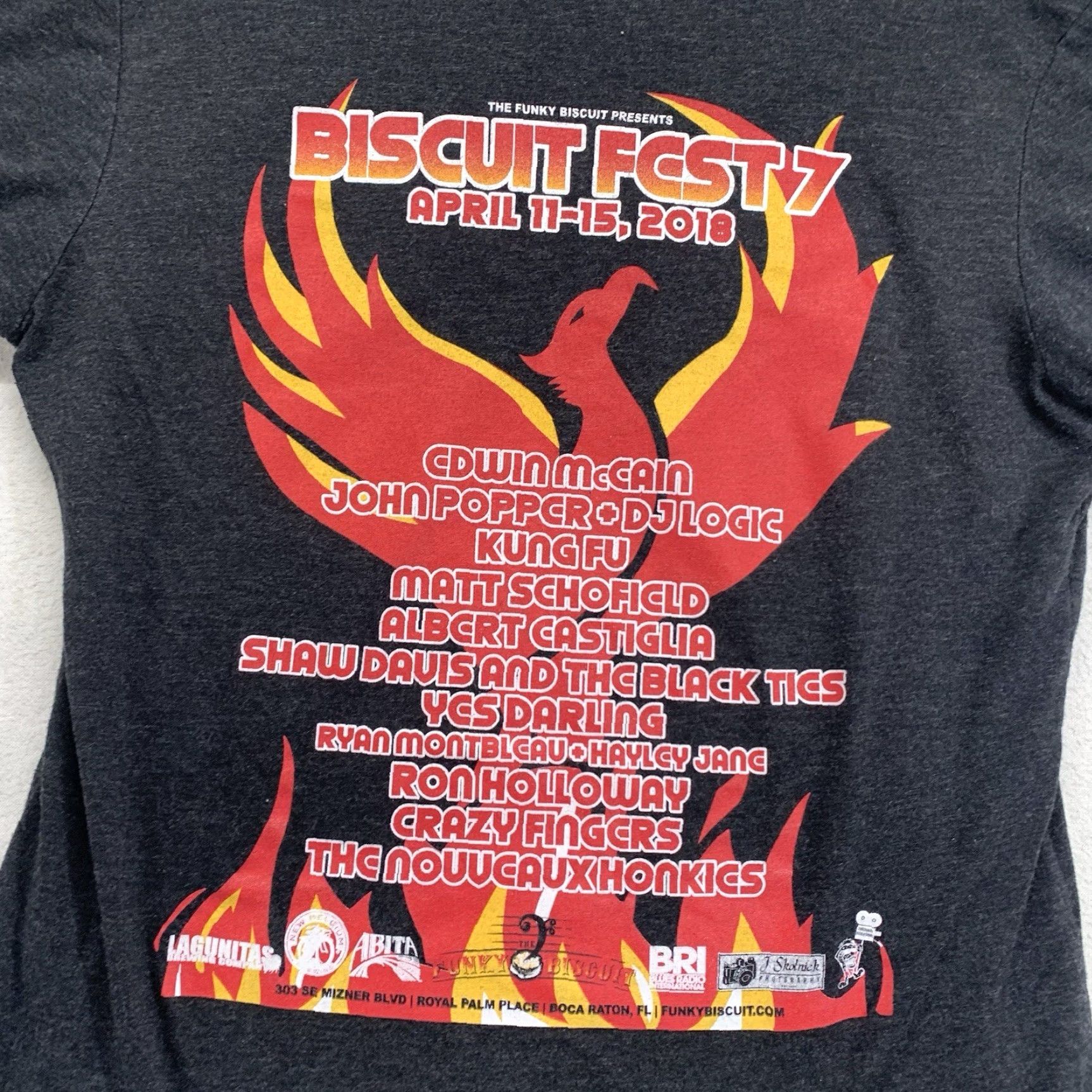 Edwin VINTAGE Edwin McCain Tour T-Shirt Size Small Men Gray Graphic Print Festival Rock 2018 Boca Raton Florida Size S / US 4 / IT 40 - 2 Thumbnail