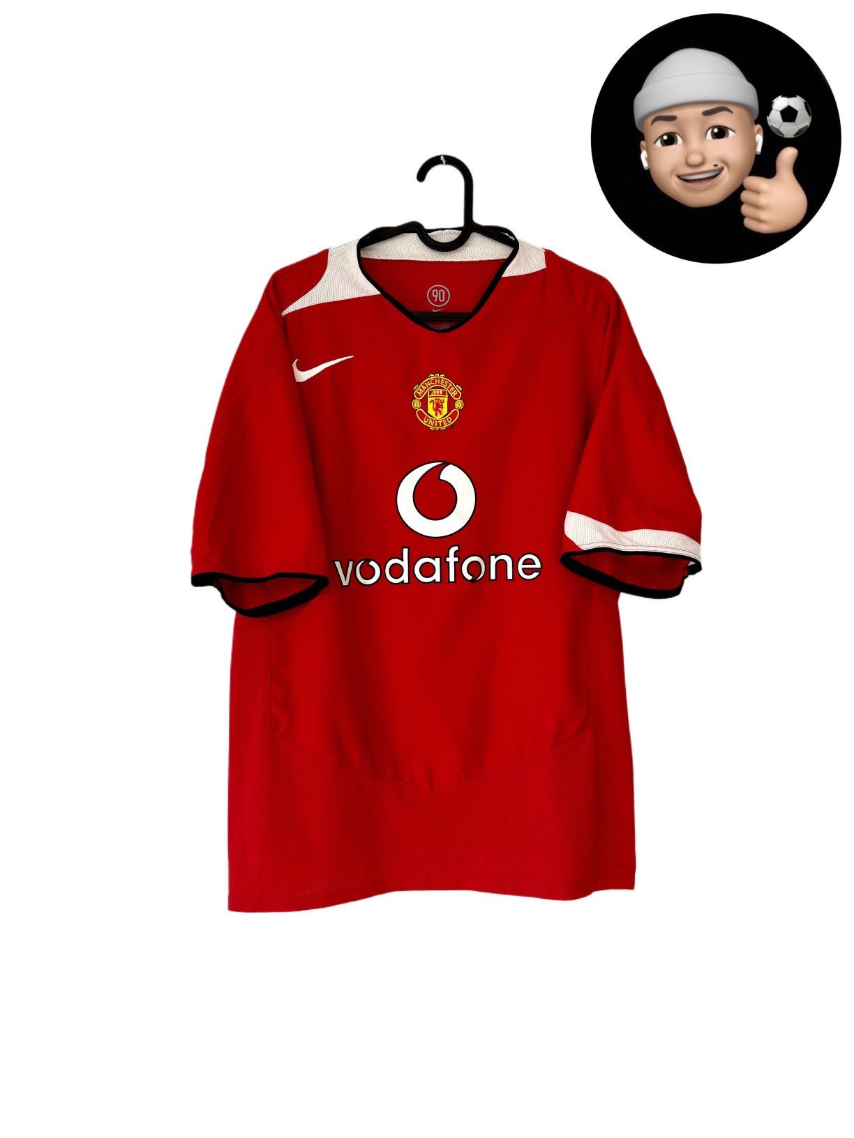 Nike × Vintage 2004 2005 Manchester United Nike Vintage Home Soccer Jerseg Size US XL / EU 56 / 4 - 1 Thumbnail