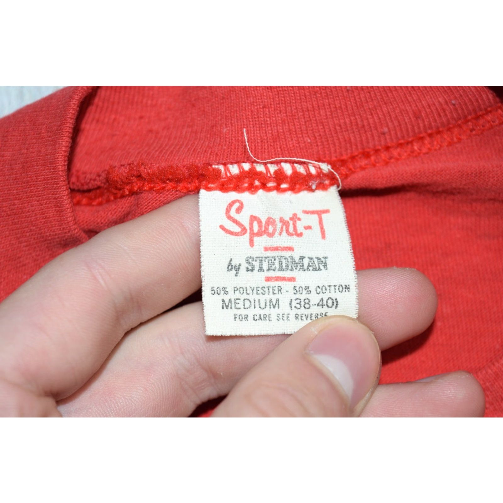 Vintage VINTAGE 80s SPECIAL OLYMPICS VOLUNTEER Coca-Cola Advertising Men's T-Shirt M Red Stedman Size US M / EU 48-50 / 2 - 6 Thumbnail