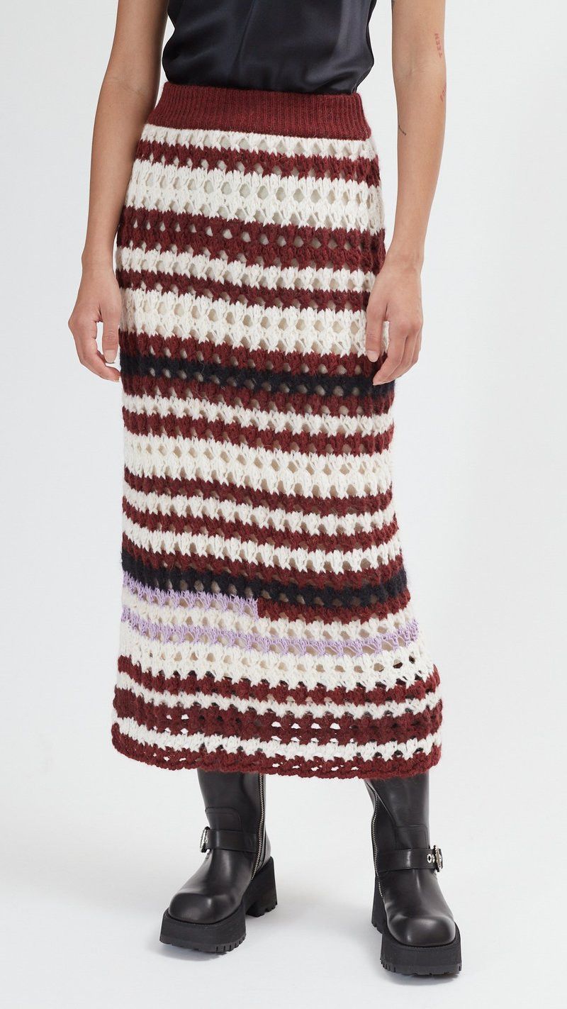 Marni o1y1125 Midi Skirt in Multicolor Size 28" / US 6 / IT 42 - 1 Thumbnail