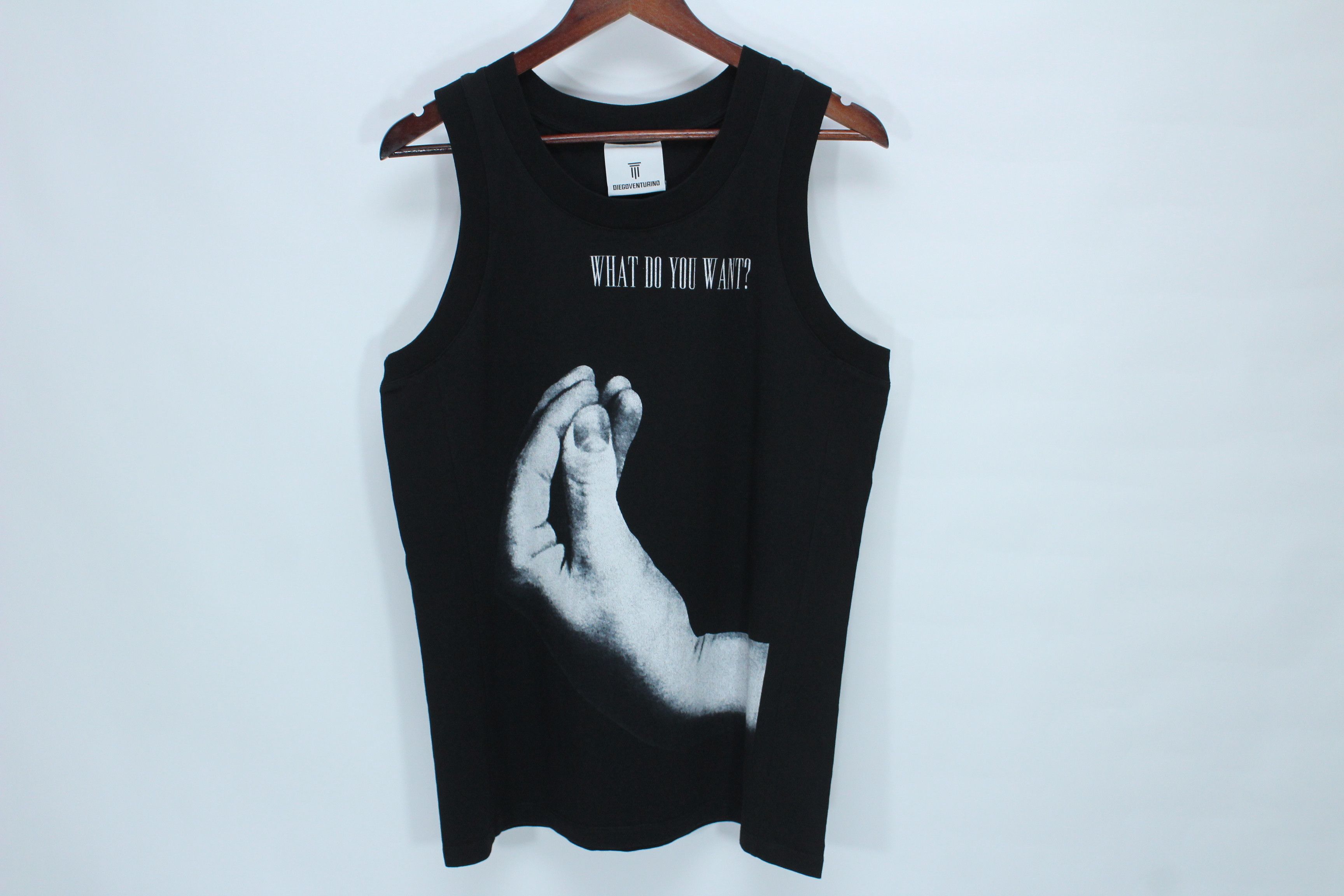 Vintage Diego Venturino What Do You Want? Italian Gesture Tank Top Size US XS / EU 42 / 0 - 4 Thumbnail