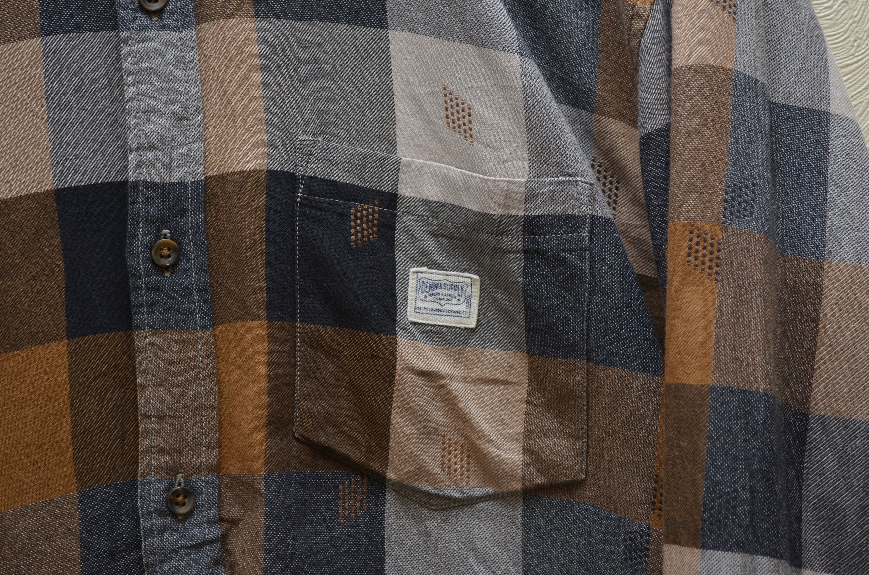 Denim & Supply Ralph Lauren × Polo Ralph Lauren Denim and Supply Ralph Lauren Brown Check Western Shirt Rare Size US XXL / EU 58 / 5 - 3 Thumbnail
