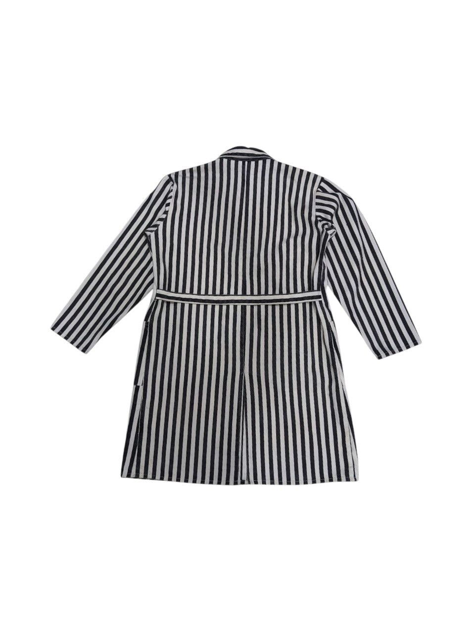 Japanese Brand VINTAGE WHITE BLUE TEXTURED BOHEMIAN DUSTER OUTERWEAR Size US M / EU 48-50 / 2 - 2 Thumbnail