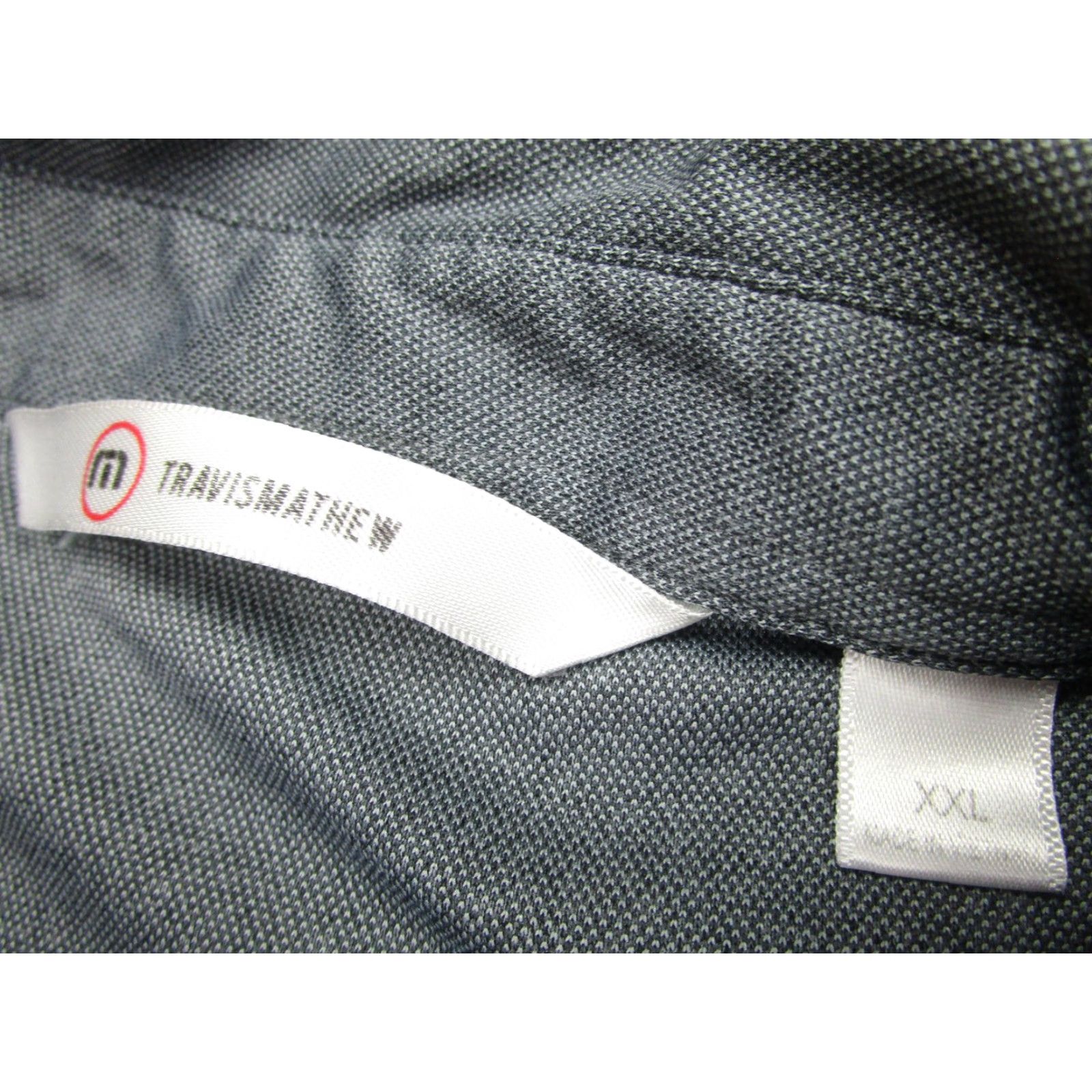 TravisMathew TravisMathew Polo Shirt Mens 2XL Gray Golf Performance Athletic Casual Stretch Size US XXL / EU 58 / 5 - 7 Thumbnail