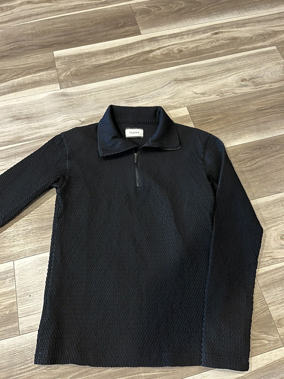 CRAZY cotton knit Taakk long sleeve polo size 3