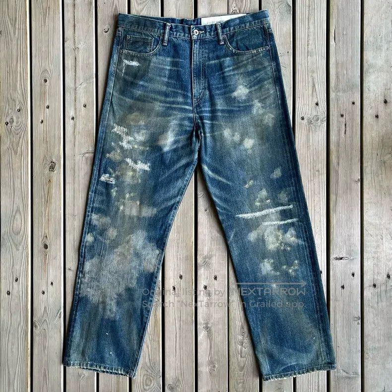 Neighborhood Neighborhood size L Splatter Mud Dye King Ripped Patched D Size US 27 - 1 Thumbnail