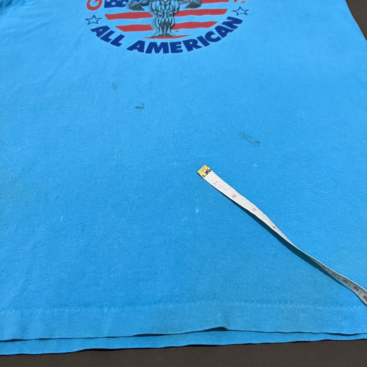 Vintage Vintage 90s GOLD’S GYM Fitness Promo Tee Shirt Size US L / EU 52-54 / 3 - 4 Thumbnail