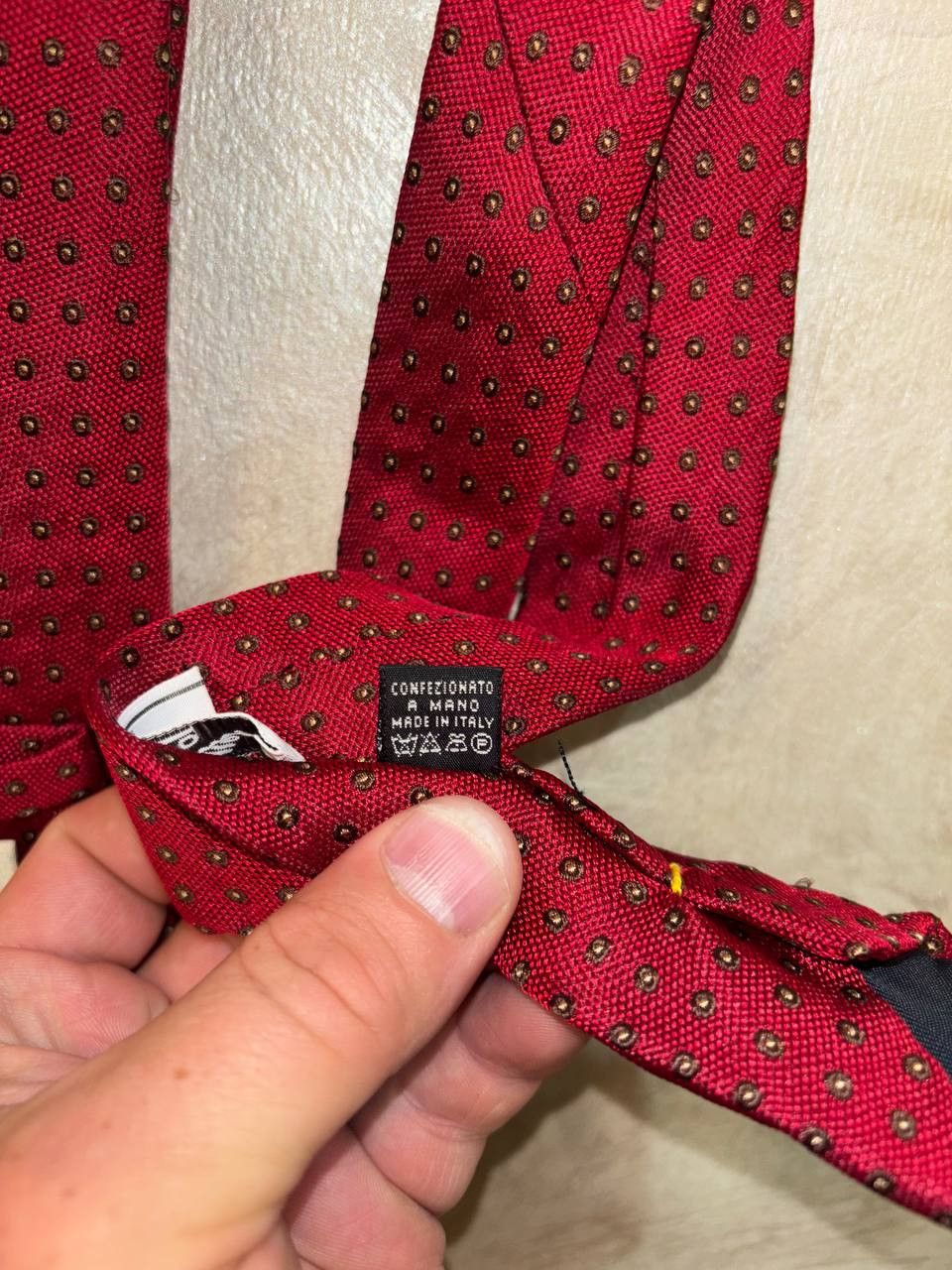 Vintage Camerucci Archivio ITALIA vintage tie of 100% silk, Italy Size ONE SIZE - 7 Thumbnail