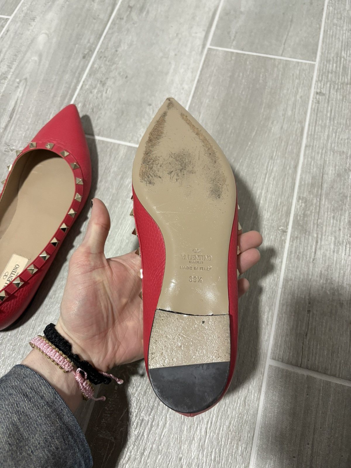 Valentino Valentino Rockstud flats Size US 8.5 / IT 38.5 - 10 Thumbnail