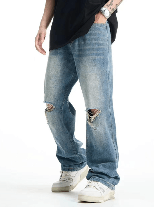 Japanese Brand × Jean Fashion high street cool ripped jeans y2k Size US 34 / EU 50 - 4 Thumbnail