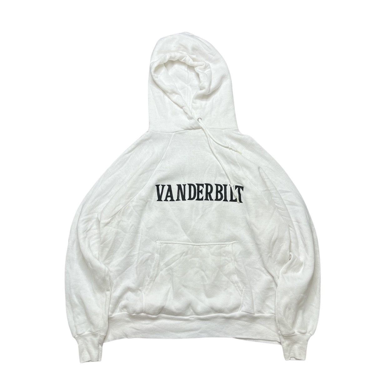 image of Vintage 70's Vanderbilt Commodores Hoodie in White, Men's (Size Large)