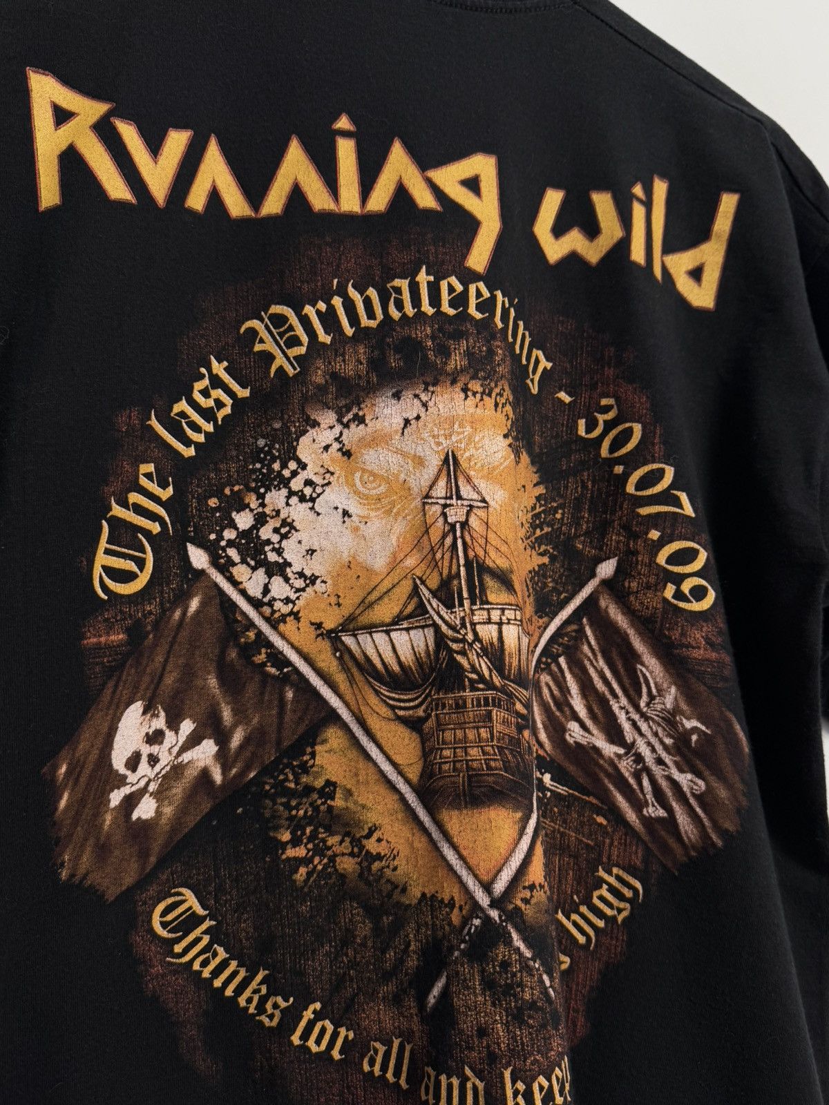Designer × Japanese Brand × Vintage RUNNING WILD Vintage Band T-Shirt skulls tee Size US M / EU 48-50 / 2 - 10 Thumbnail