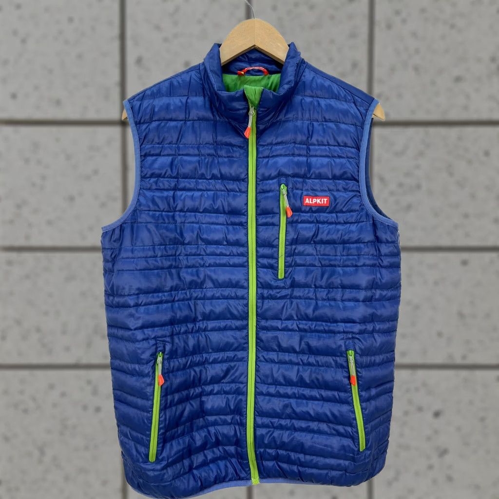 Vintage Alpkit Vest Men’s Blue Down Filoment Micro-Rib Ultralight Hiking M Jacketing Gilet Size US M / EU 48-50 / 2 - 1 Thumbnail