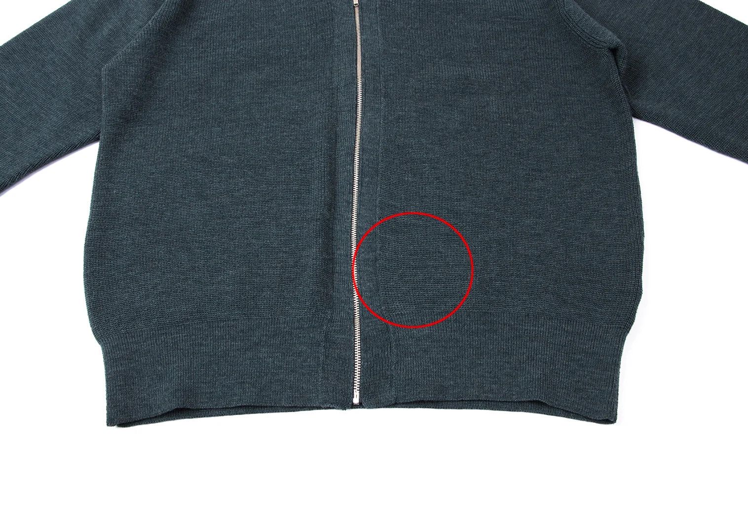 Comme des Garcons Homme Plus Wool Zip Knit Cardigan in Blue, Size M Size US M / EU 48-50 / 2 - 7 Thumbnail