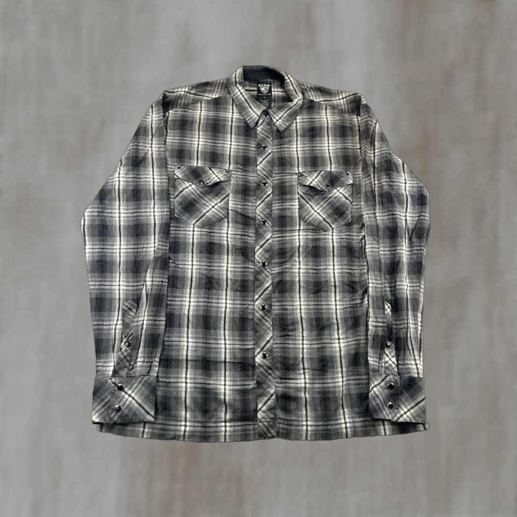 Vintage Kuhl Pearl Snap Shirt Plaid Long Sleeve Large Hiking Outdoor Men Size US L / EU 52-54 / 3 - 1 Thumbnail