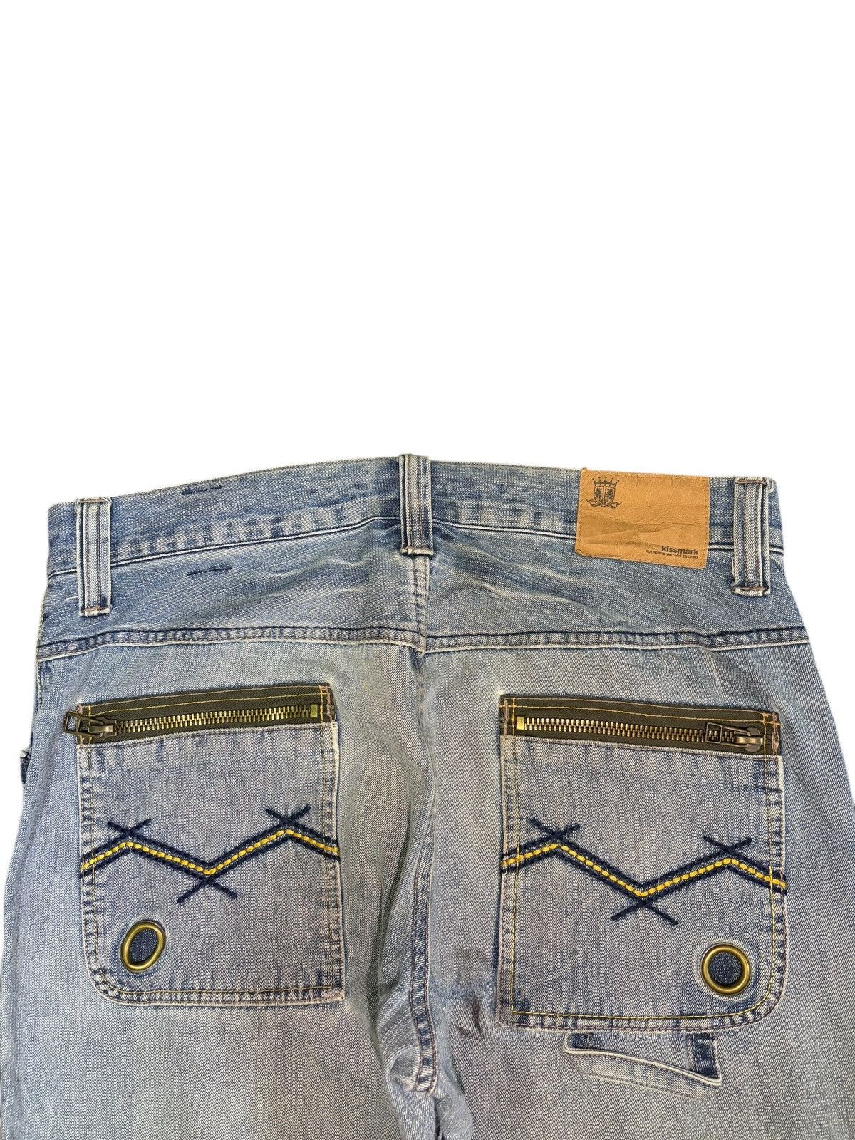 Acne Studios Vintage Kissmark Faded Wash Distress Baggy Jeans Size 35" - 4 Thumbnail