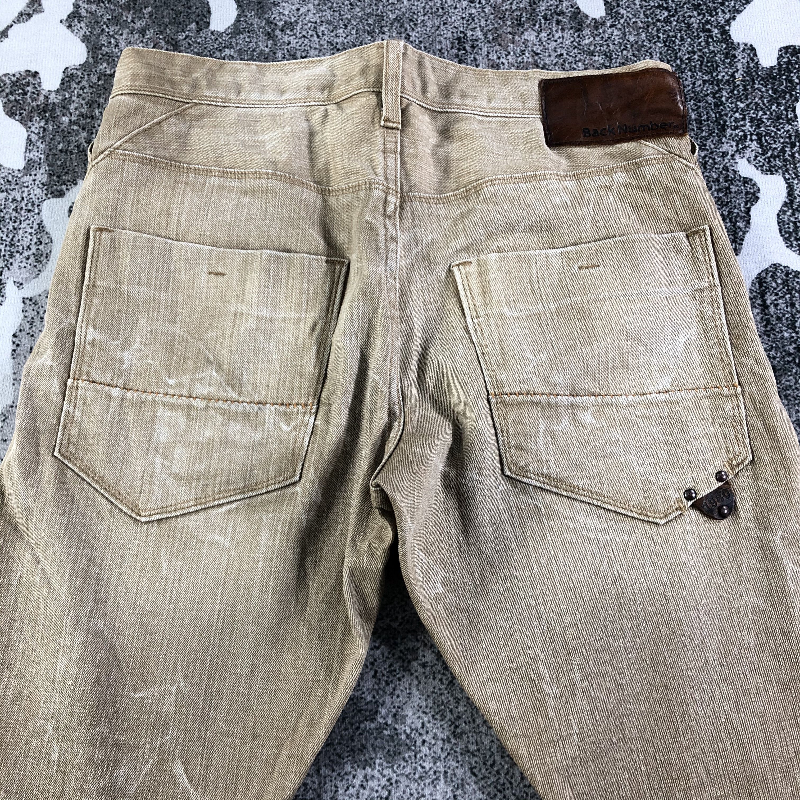 Japanese Brand Vintage Japanese Brand Back Number Faded Brown Jeans KJ1979 Size US 28 / EU 44 - 4 Thumbnail